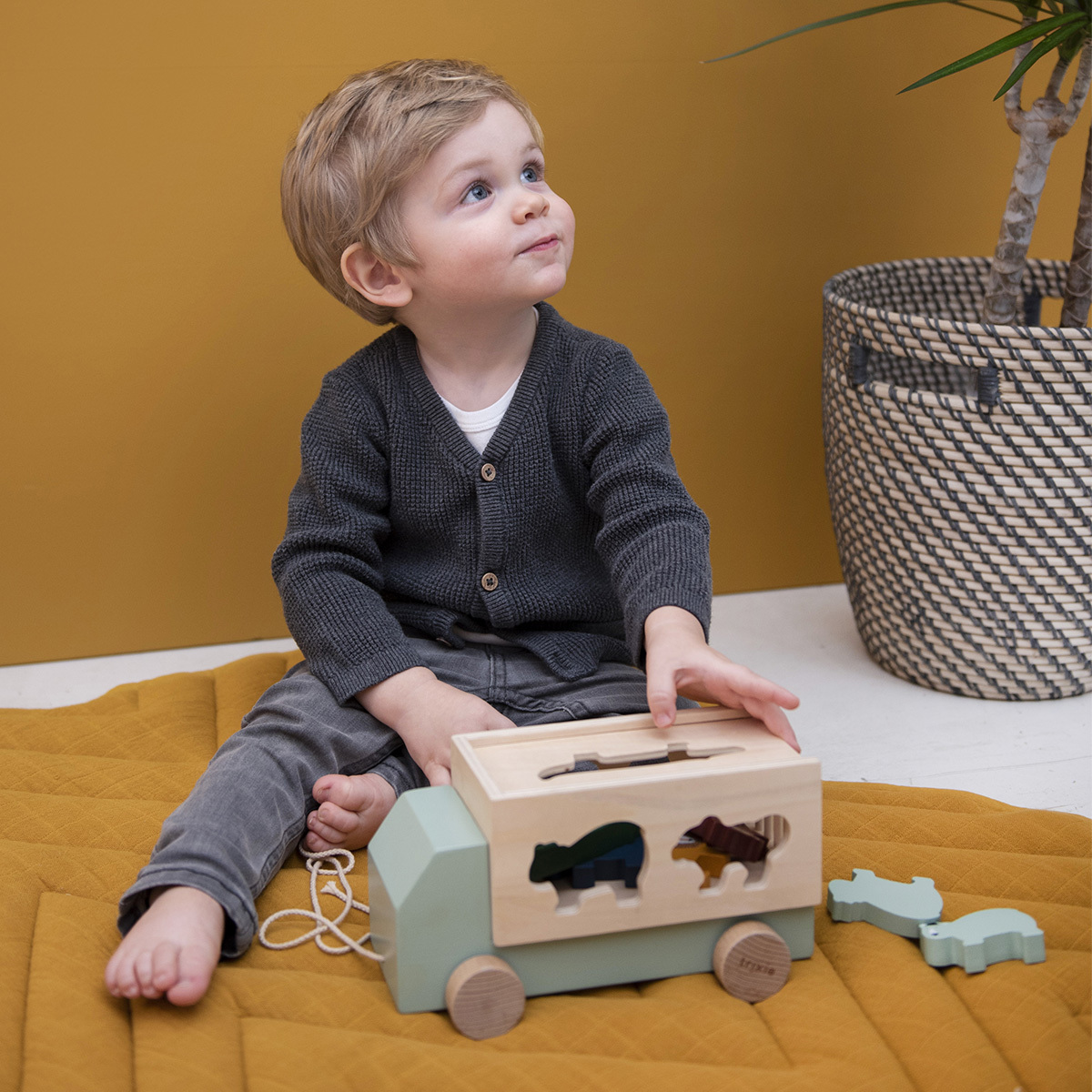 Camion en Bois Animaux