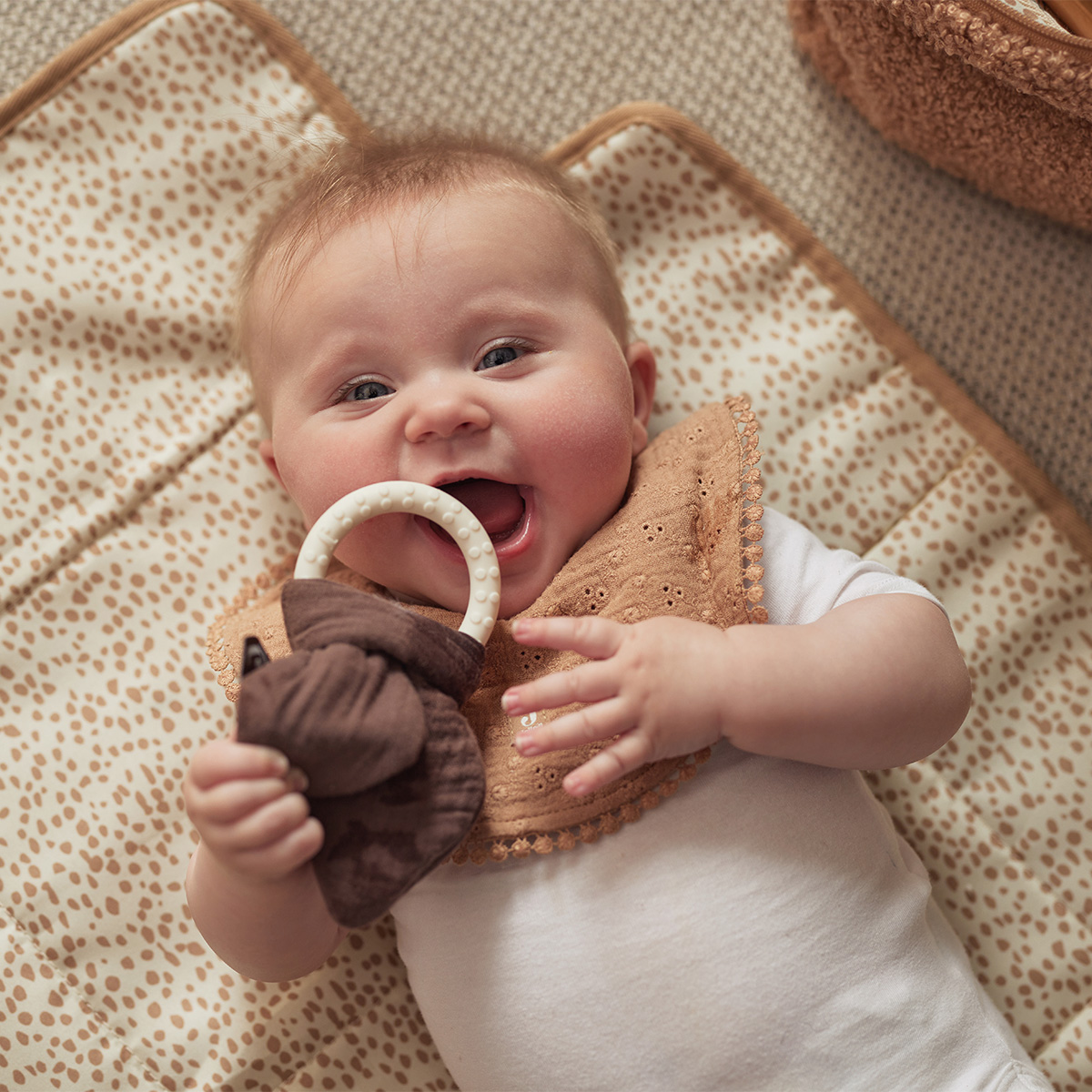 Matelas à Langer Nomade Boucle - Biscuit
