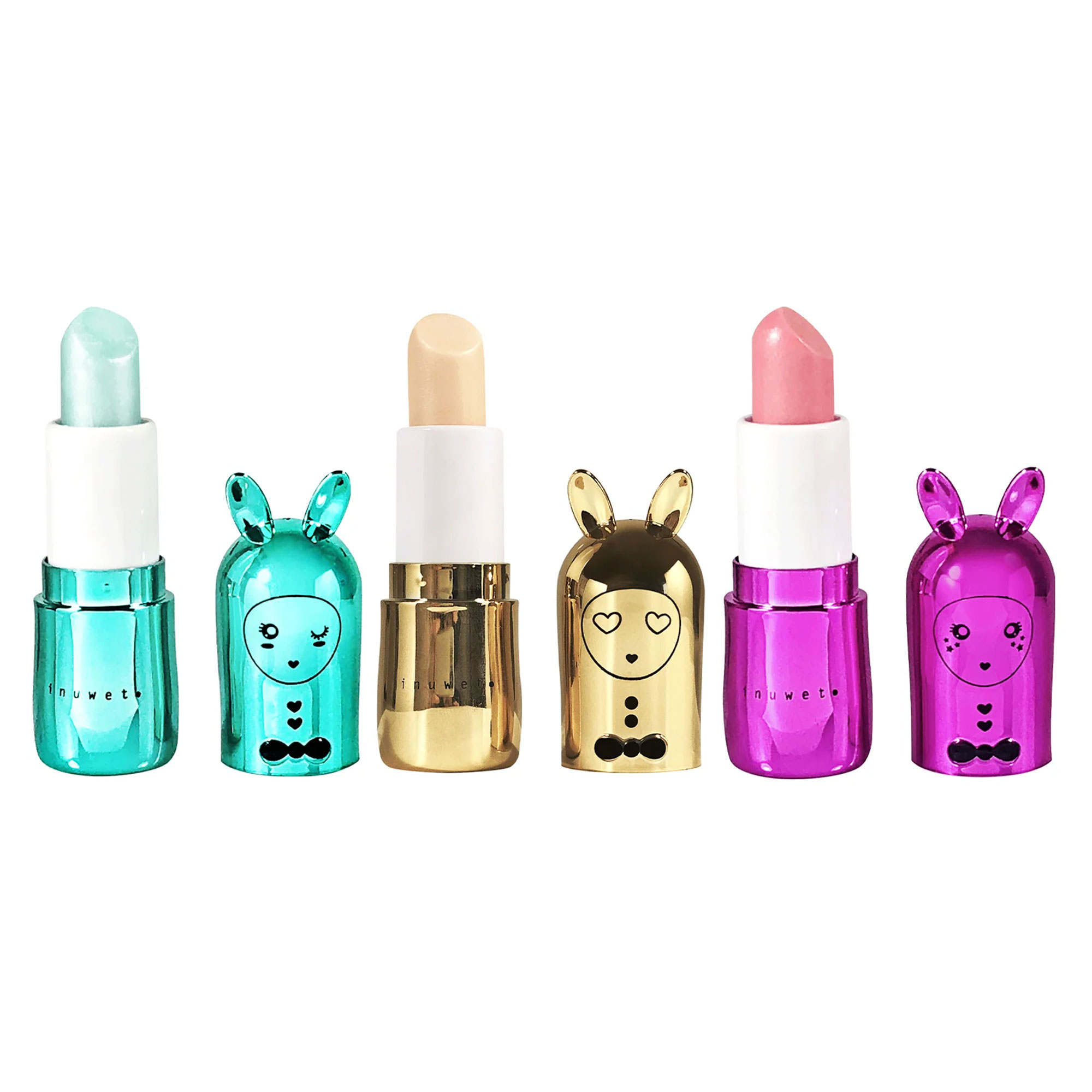 Trio de Baumes à Lèvres Lapin Rainbow
