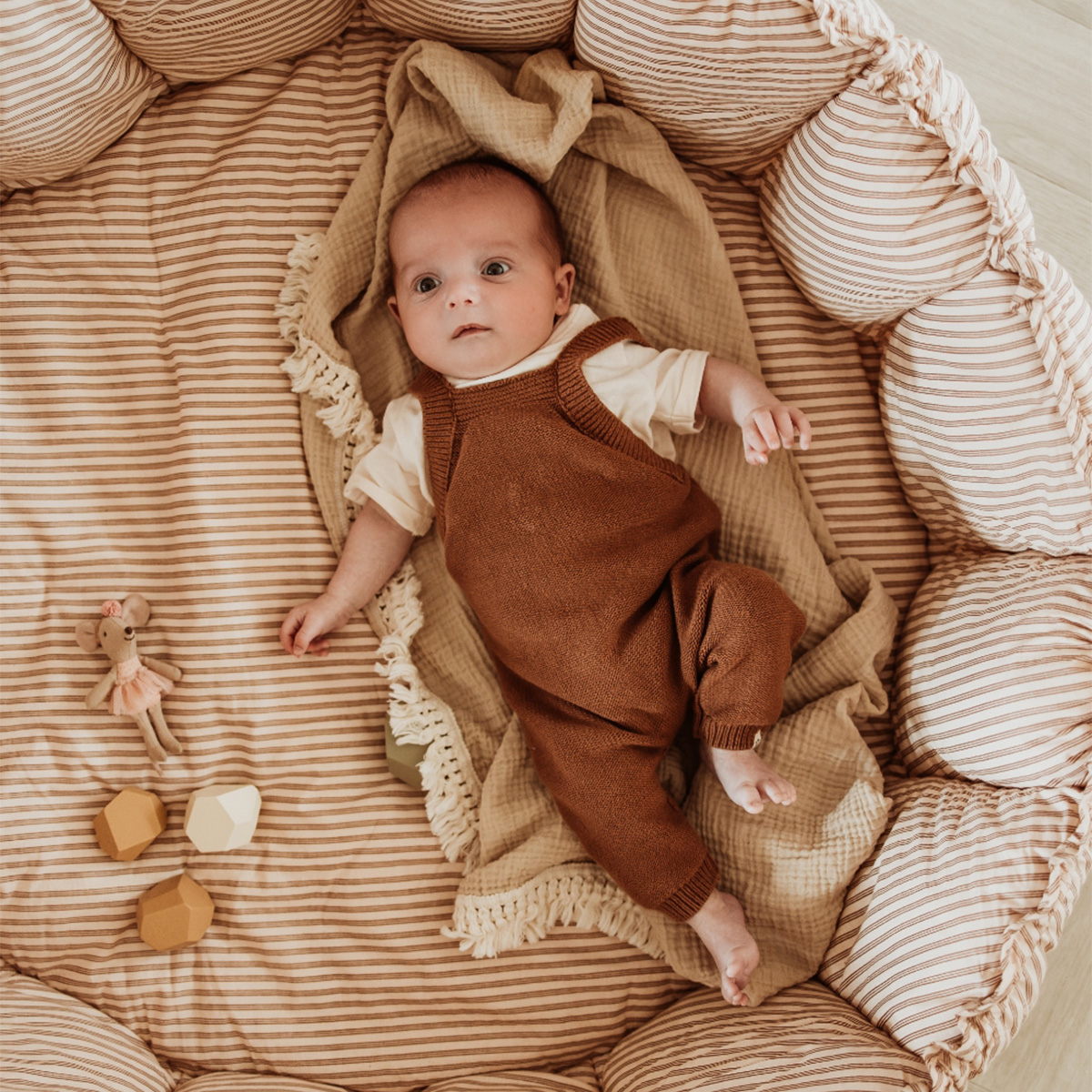 Tapis de Jeux Coco - Stripes Brown