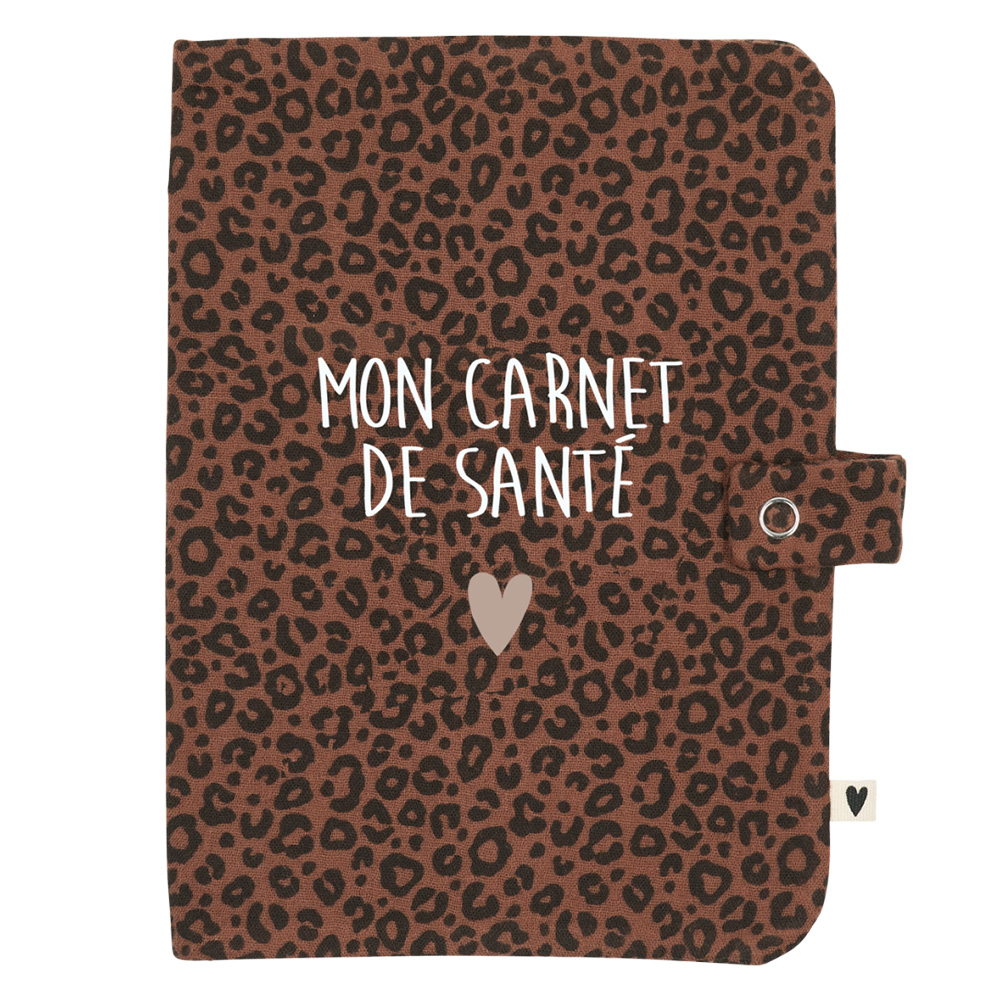Protège-carnet de Santé - Léopard Marron Mon Carnet de Santé