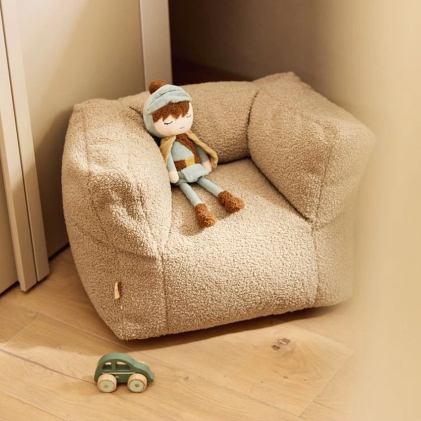 Fauteuil Pouf Teddy - Warm Sand