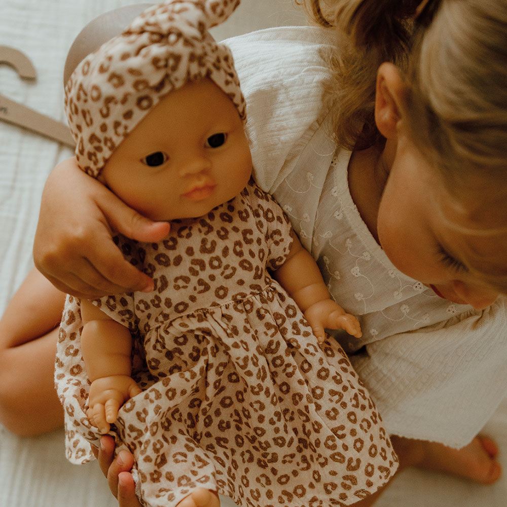 Robe pour Poupée - Léopard 