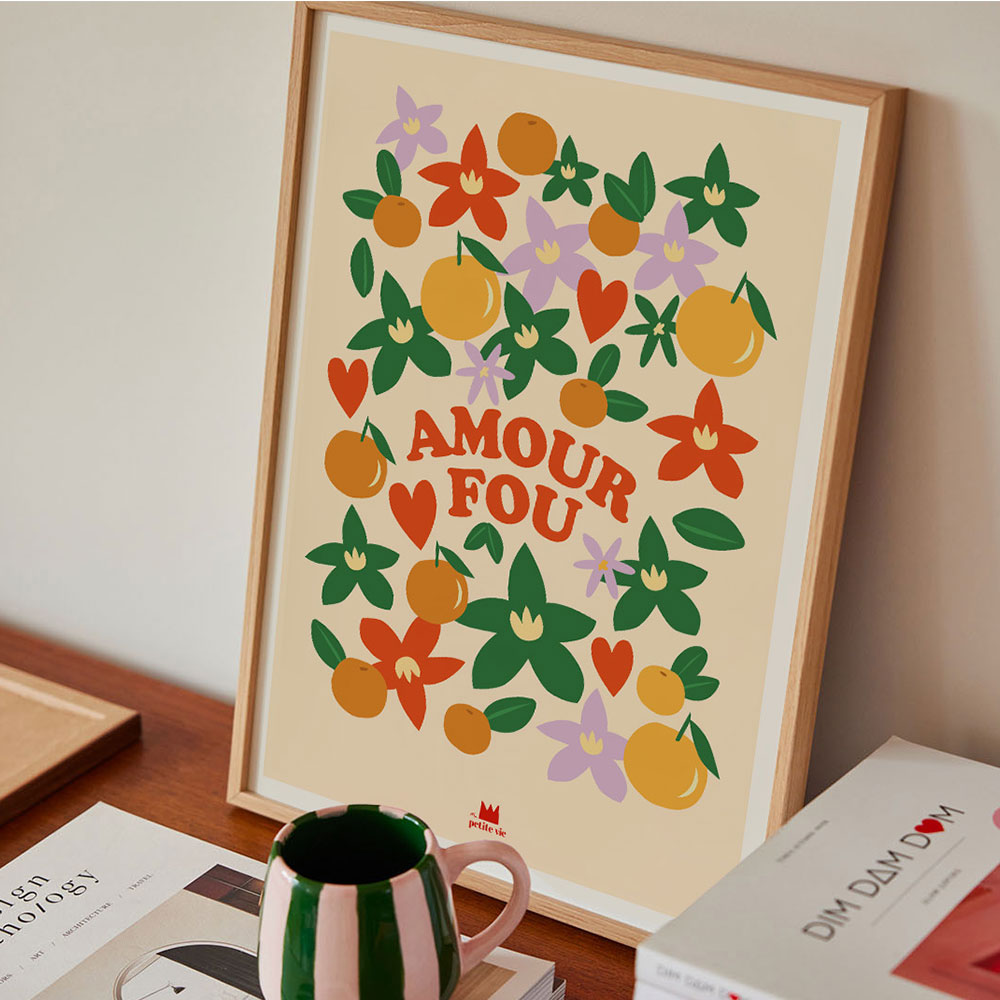 Affiche Amour Fou - 40 x 30 cm
