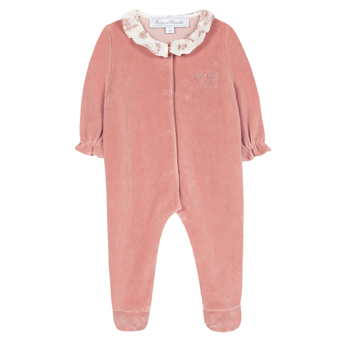 Pyjama Toile de Jouy Rose - 6 Mois