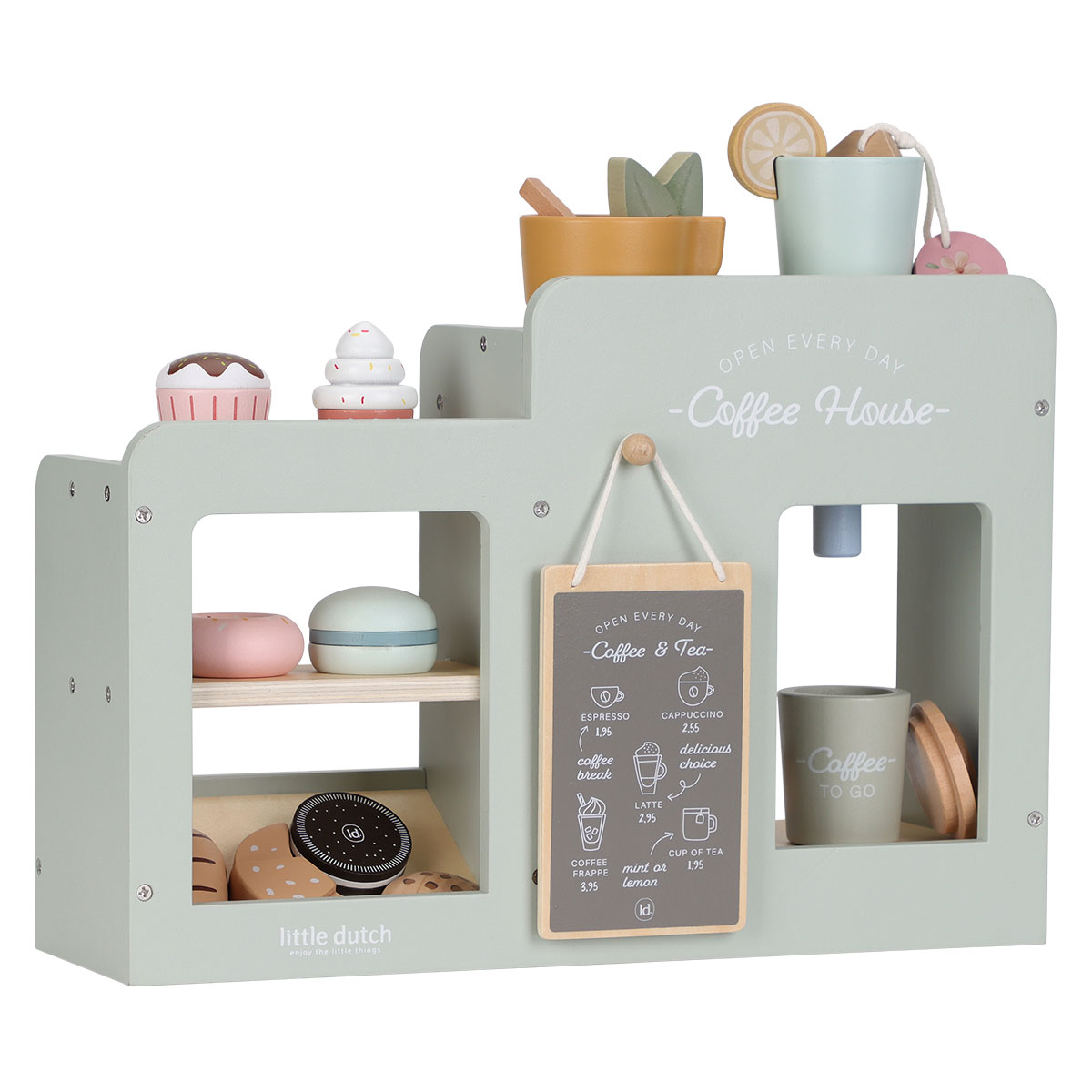 Grande Machine à Café en Bois