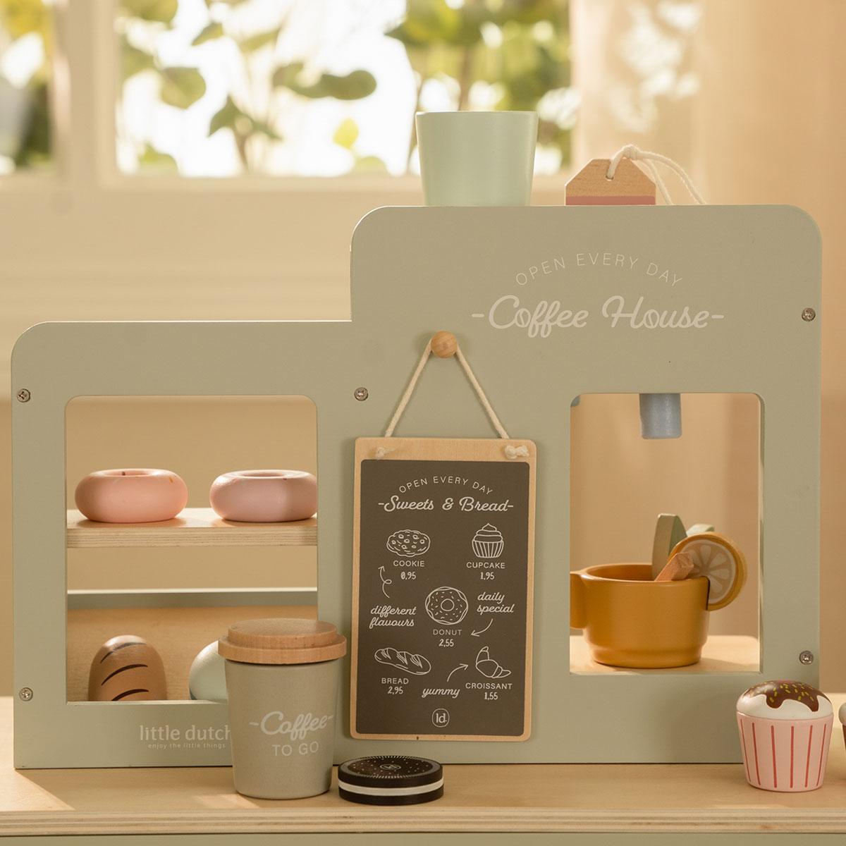 Grande Machine à Café en Bois