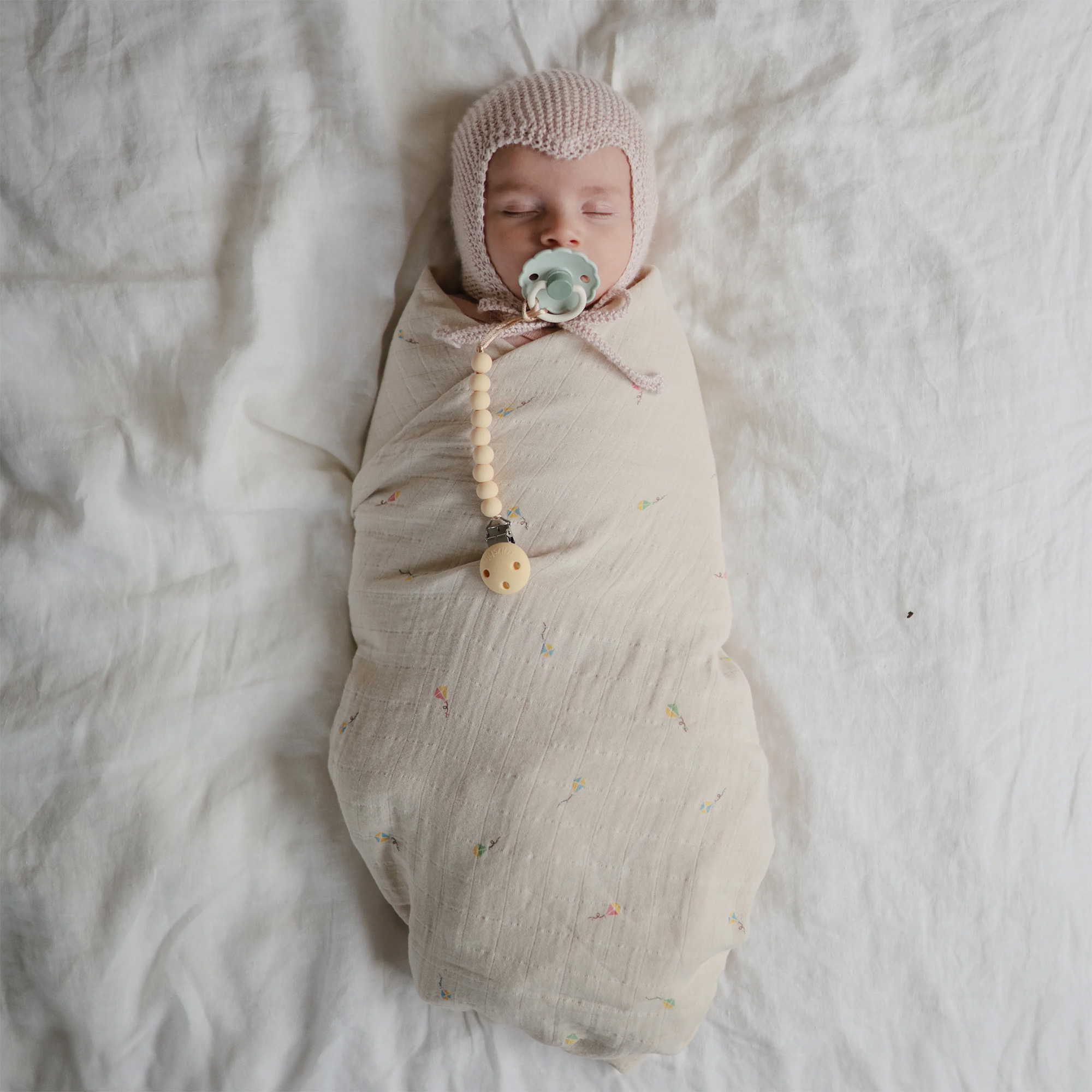 Attache Tétine Hera - Pale Yellow