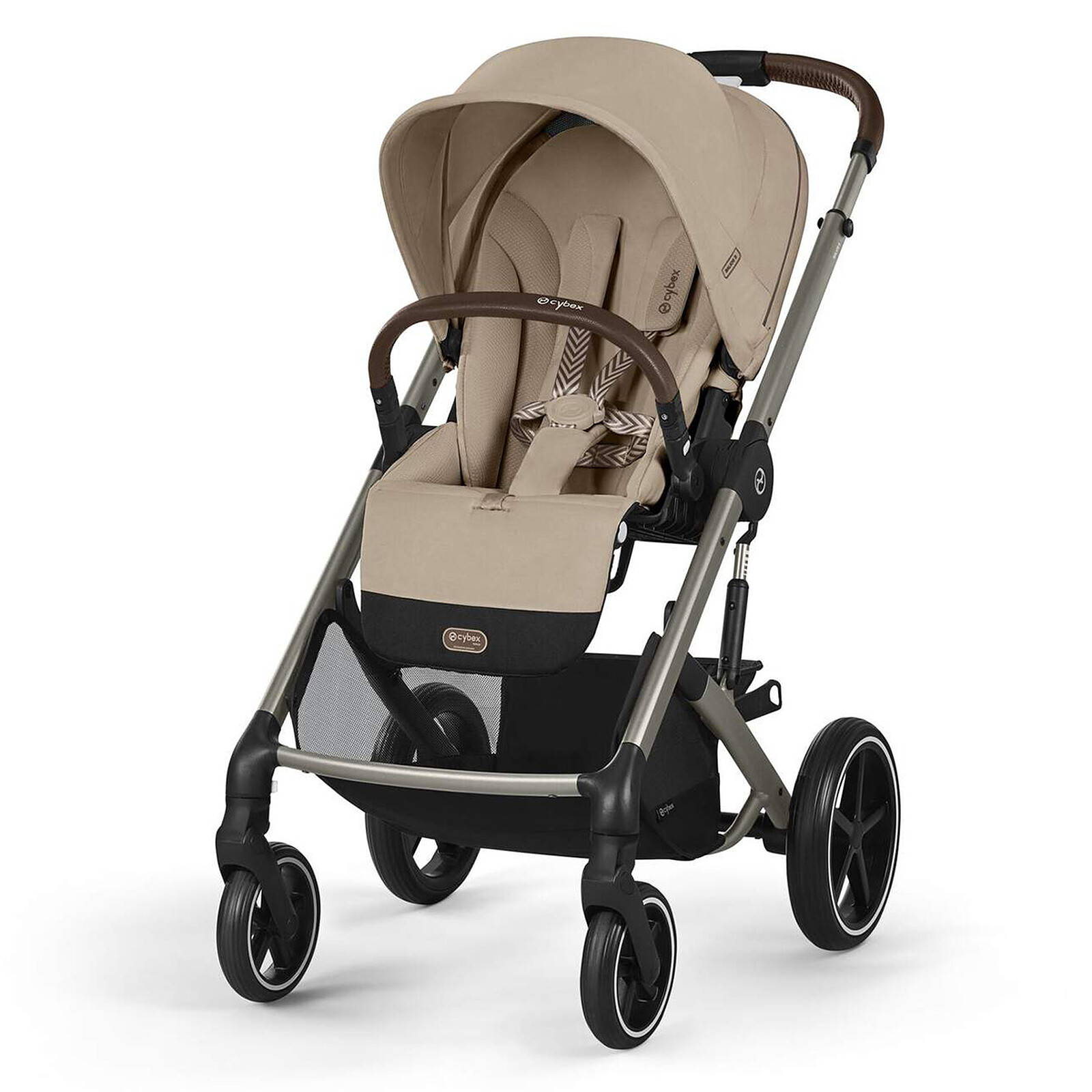 Poussette Trio Balios S Cadre Taupe - Siège Auto Cloud G Plus i-Size - Nacelle S Lux - Almond Beige