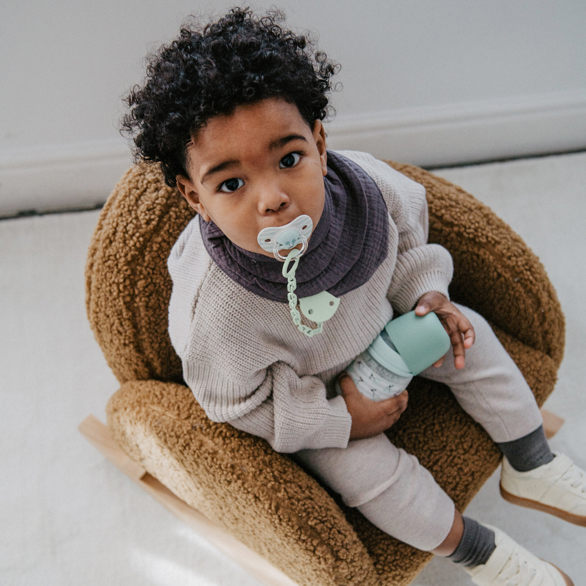 Attache Sucette Chaîne Birdies - Vert