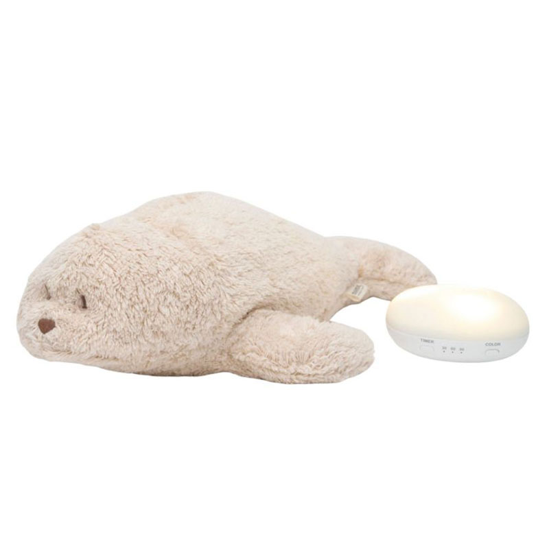 Peluche Veilleuse Musicale Phoque - Sable