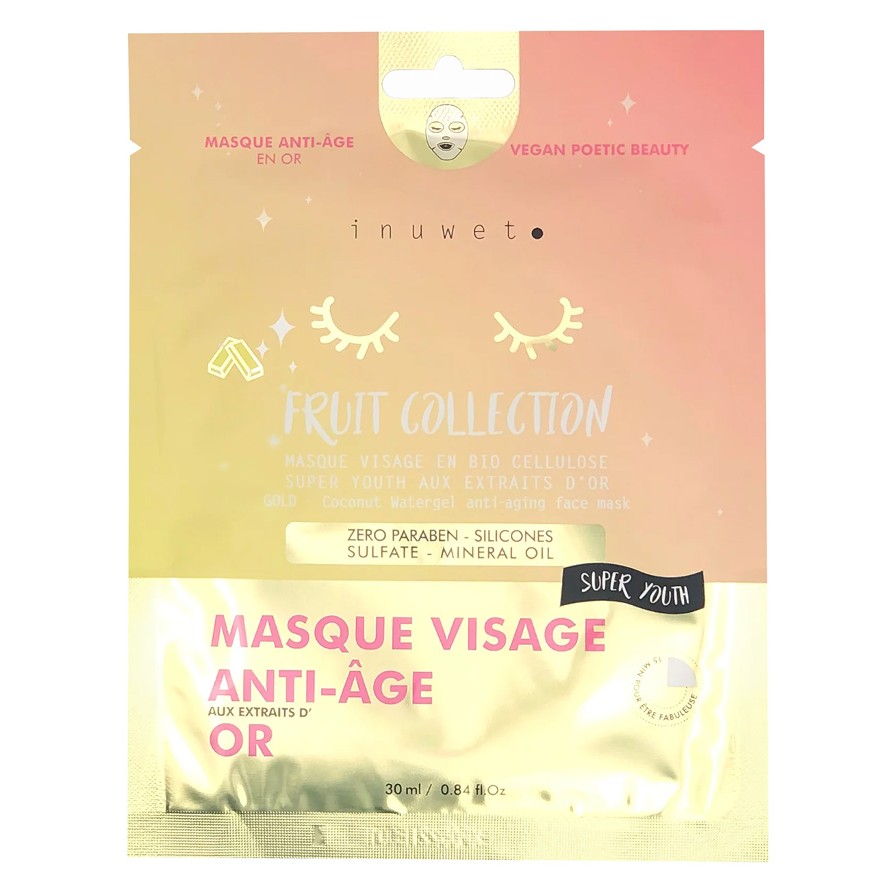 Masque Anti-âge aux Extraits d'Or - 30 ml