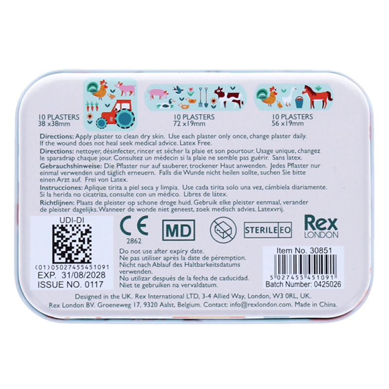 Boîte de Pansements - Children's Plasters in a Tin