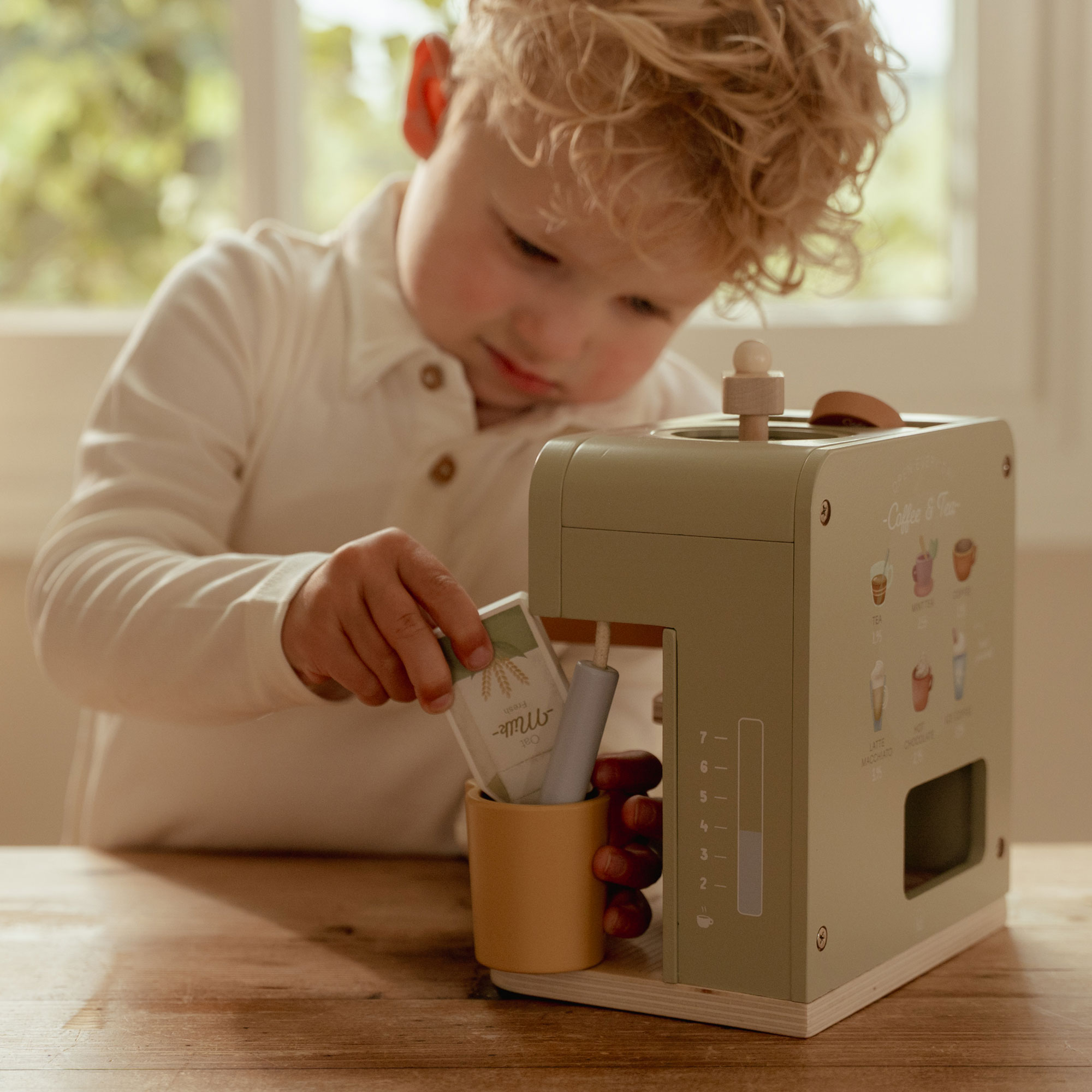 Machine à Café en Bois 