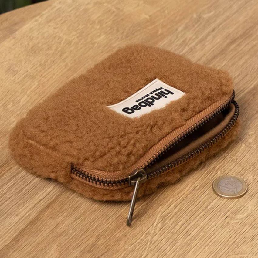 Porte-monnaie Lili - Teddy Brun