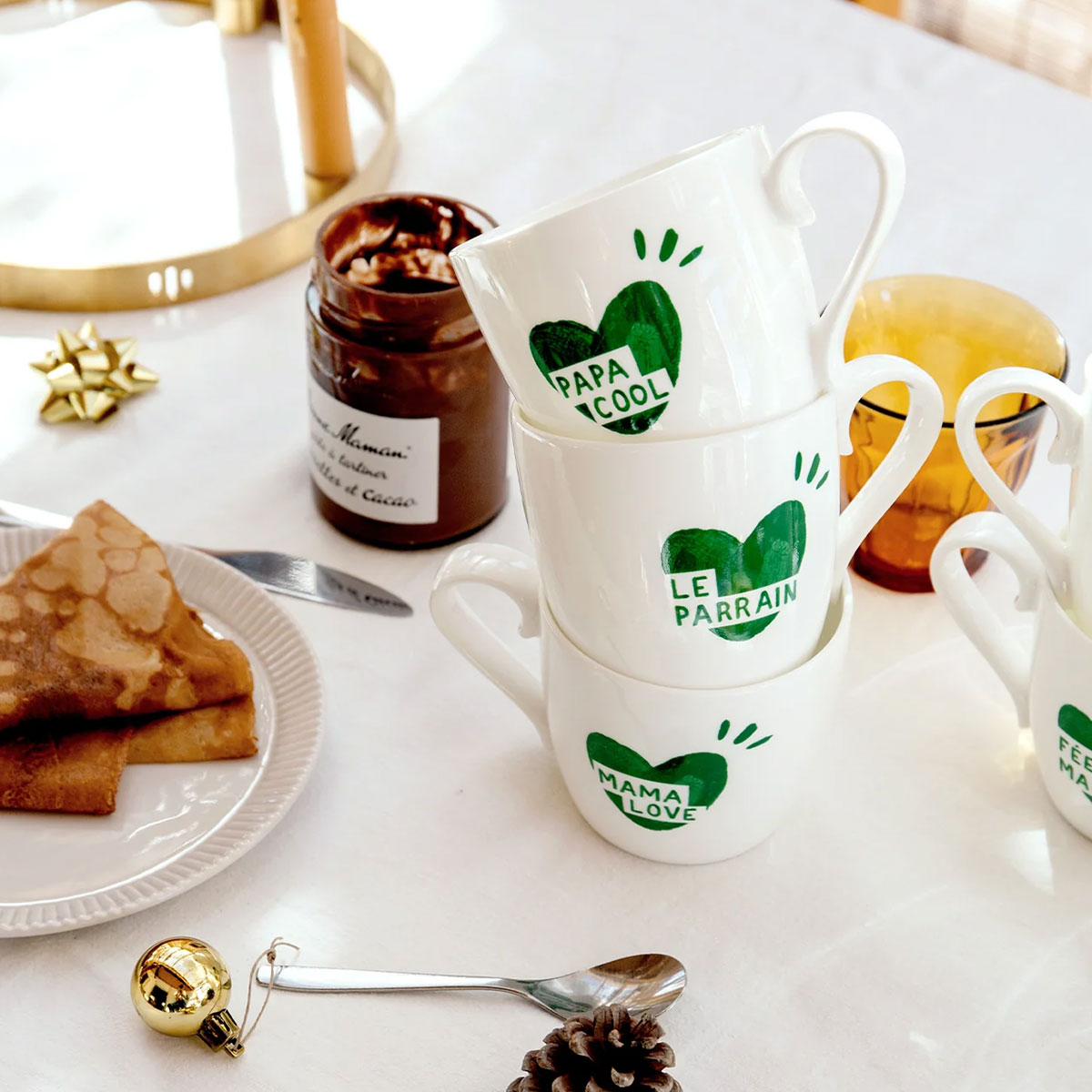 Mug Coeur Vert Sapin - Mama Love