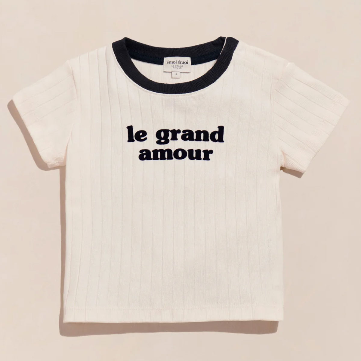 T-shirt Le Grand Amour Crème - 4 Ans