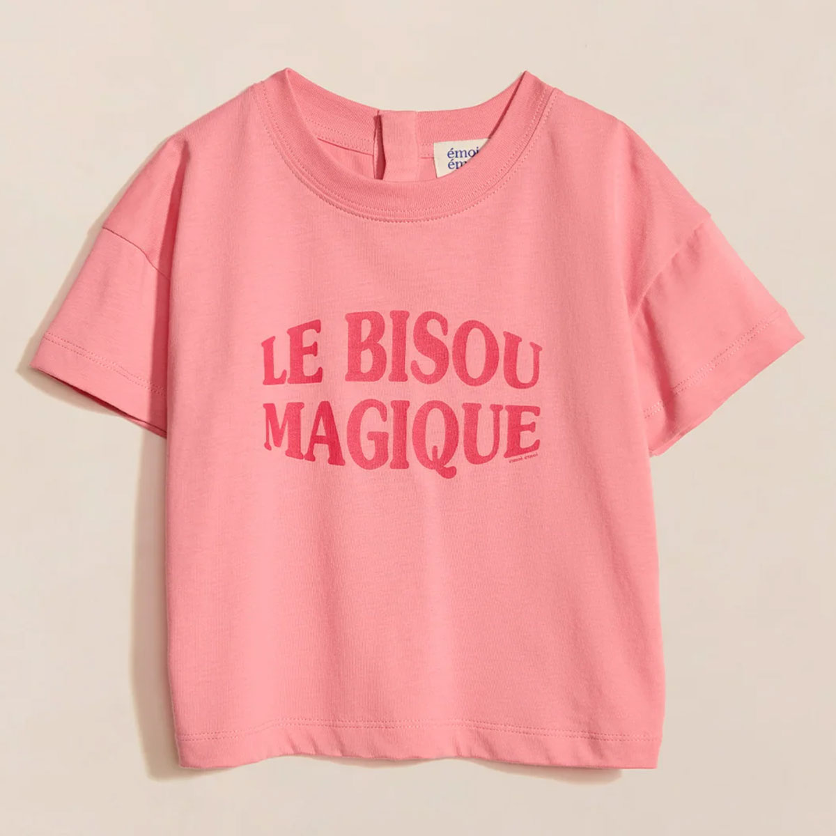 T-shirt Le Bisou Magique Framboise - 6 Mois