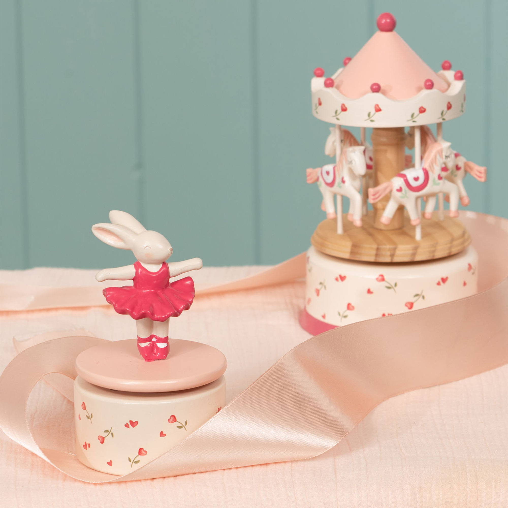 Boîte à Musique Carrousel Coeur