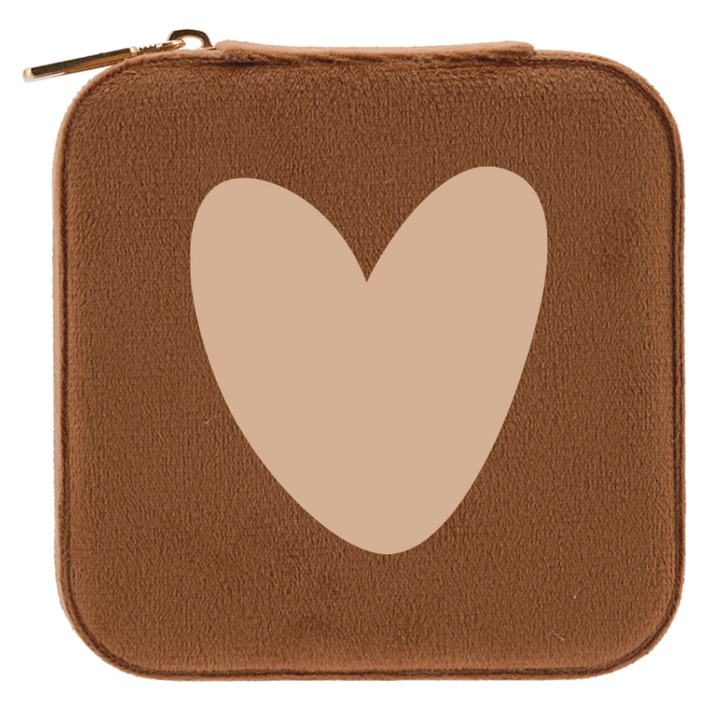 Boîte à Bijoux - Chocolat Coeur Beige