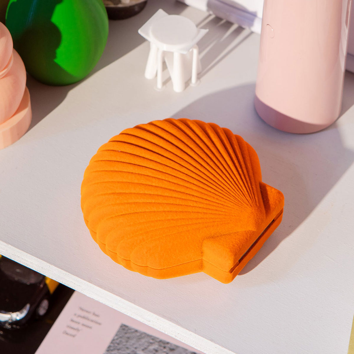 Boîte à Bijoux Coquillage Venus - Orange