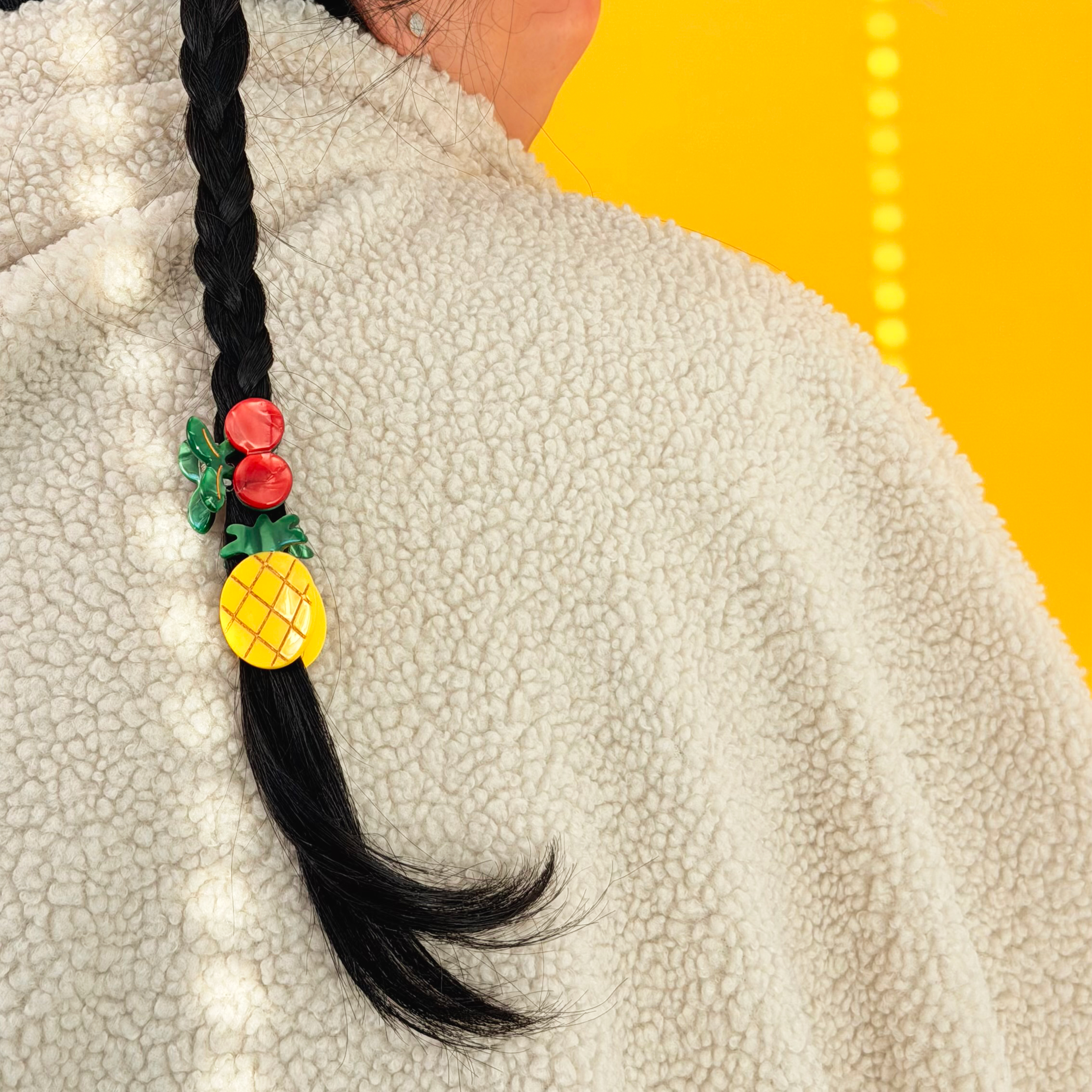 Mini Pince Cheveux - Ananas