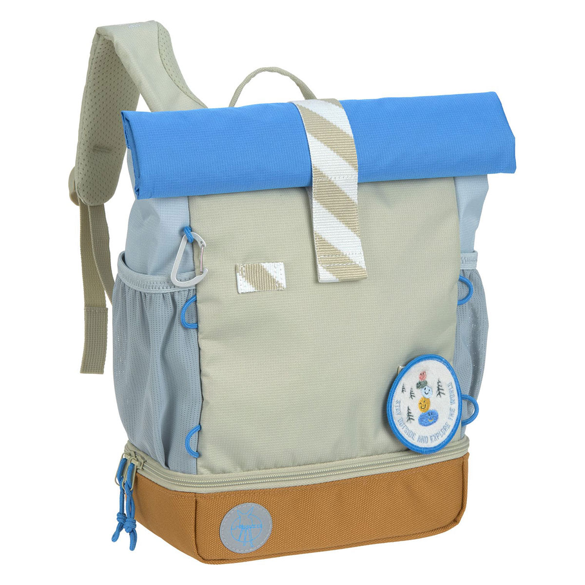 Mini Sac à Dos Rolltop Sunny Explorer - Vert Bleu