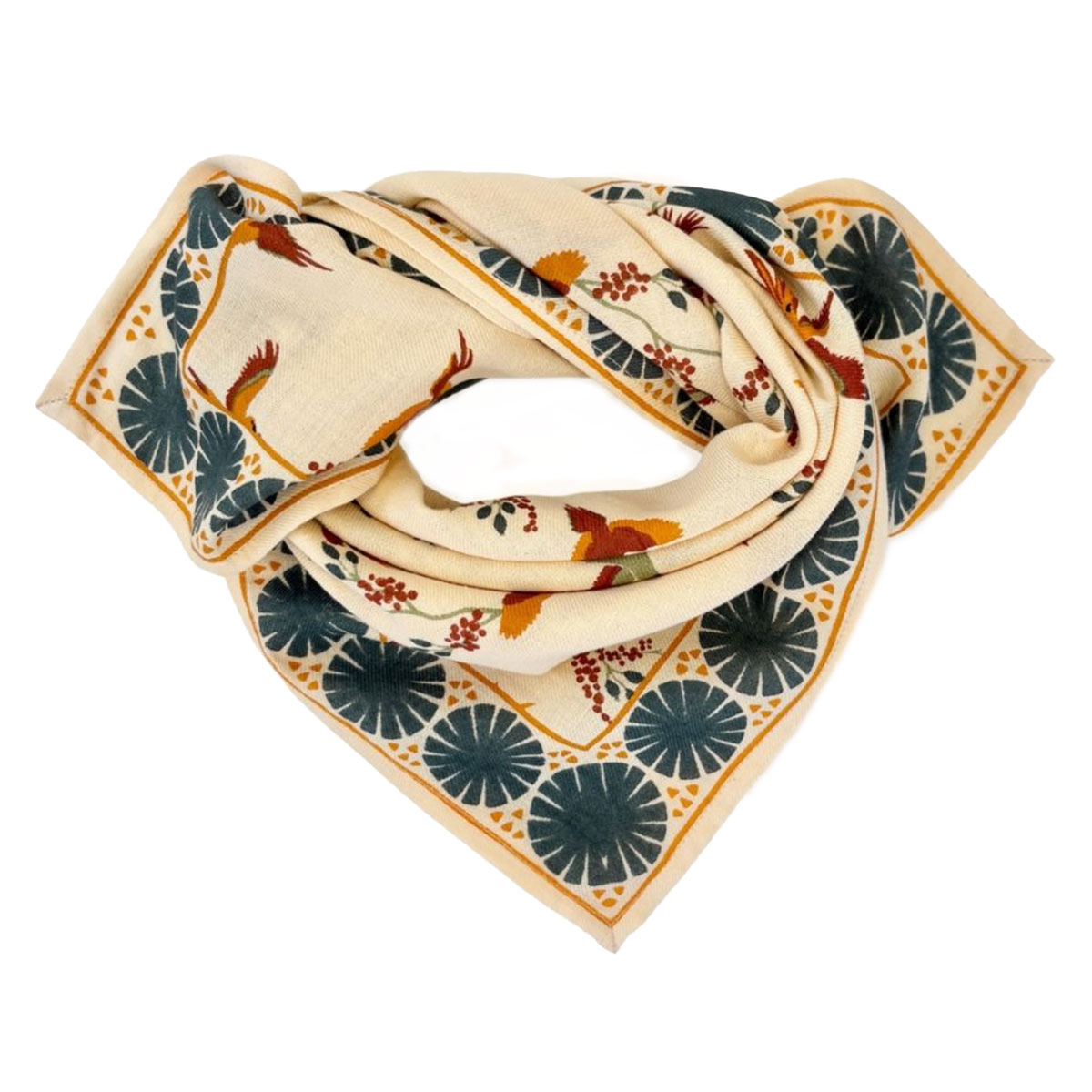 Small Foulard Manika Cerisier - Macadamia