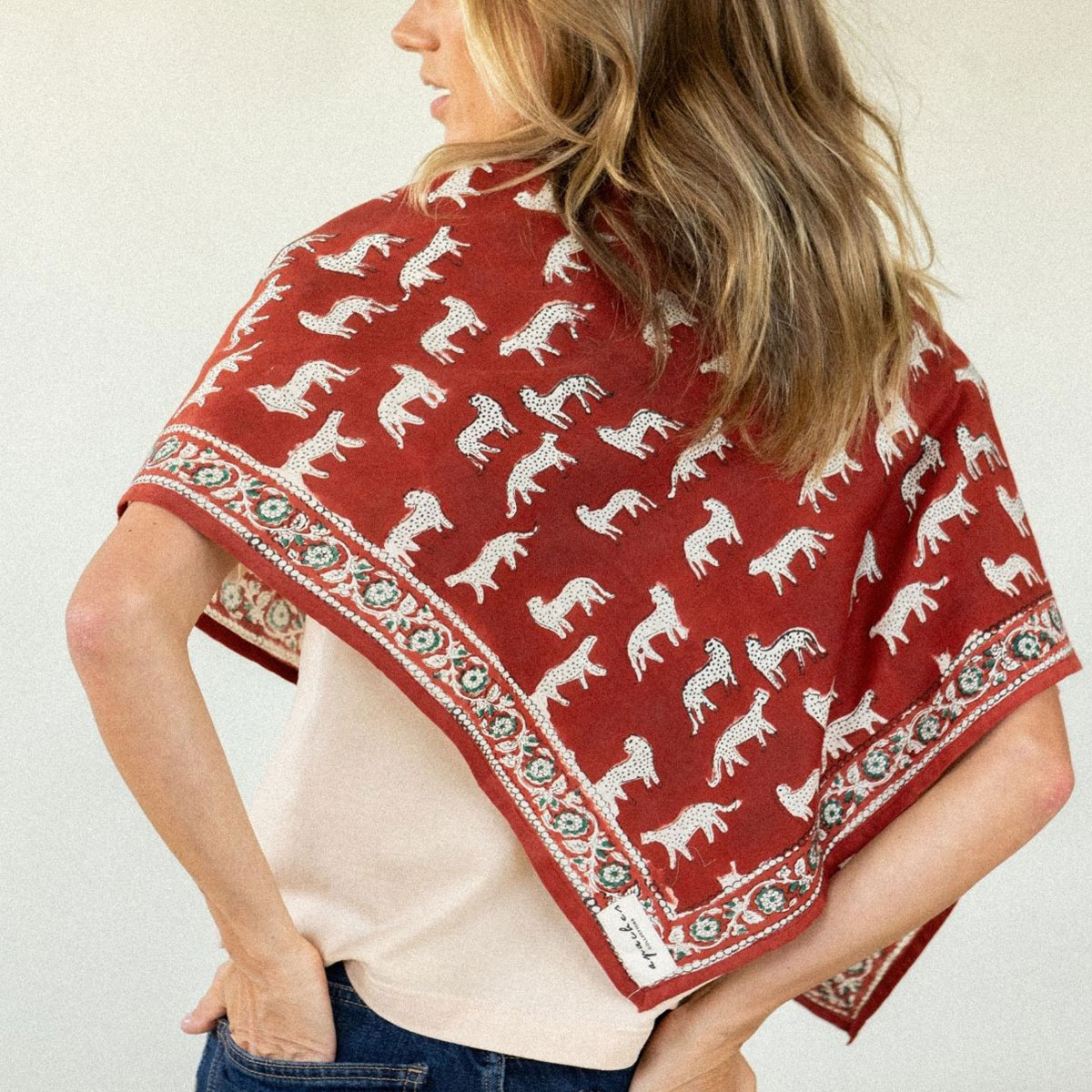 Big Foulard Latika Bengale - Fire