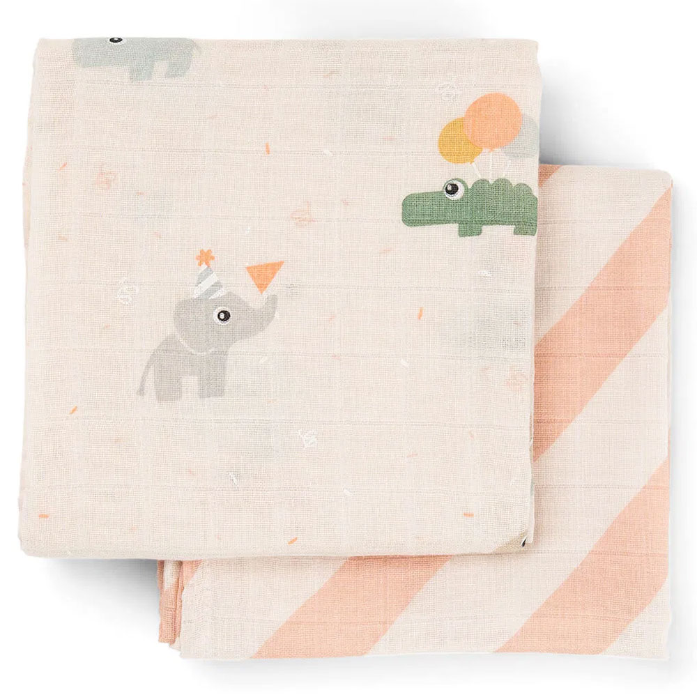 Lot de 2 Langes - Celebration Rose