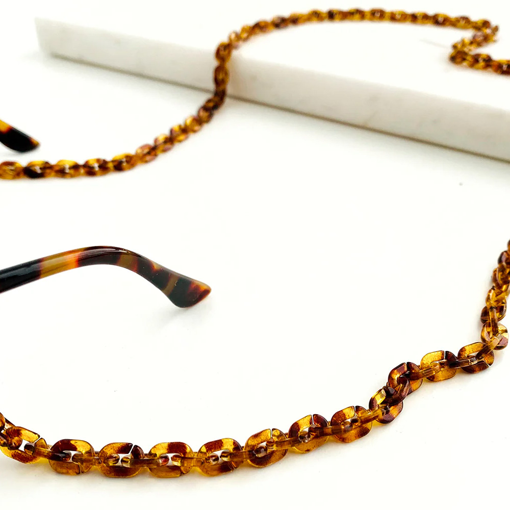 Chaine de Lunettes Tournesol - Ambre