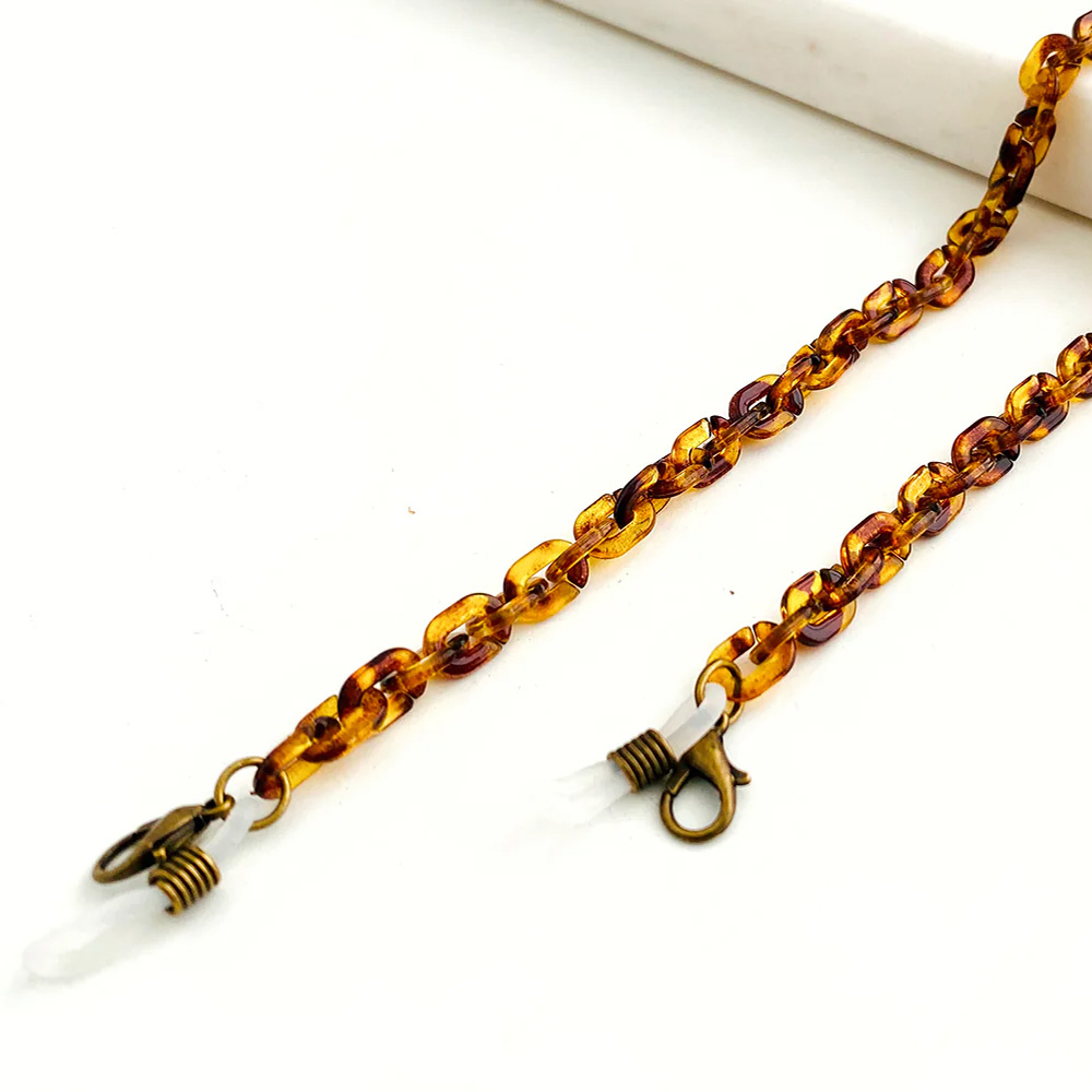 Chaine de Lunettes Tournesol - Ambre