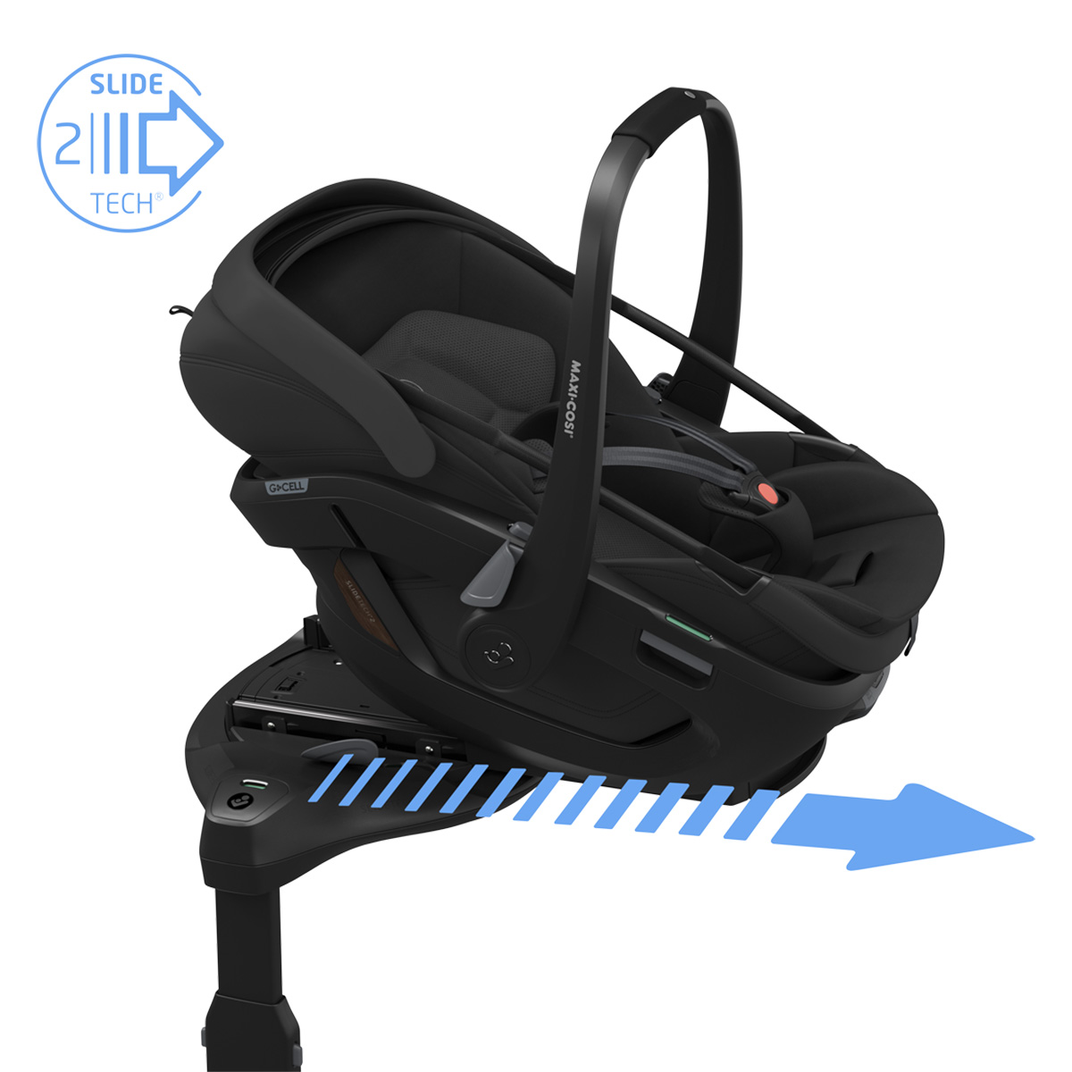 Siège Auto Coral Slide Pro i-Size Groupe 0+ - Onyx Black