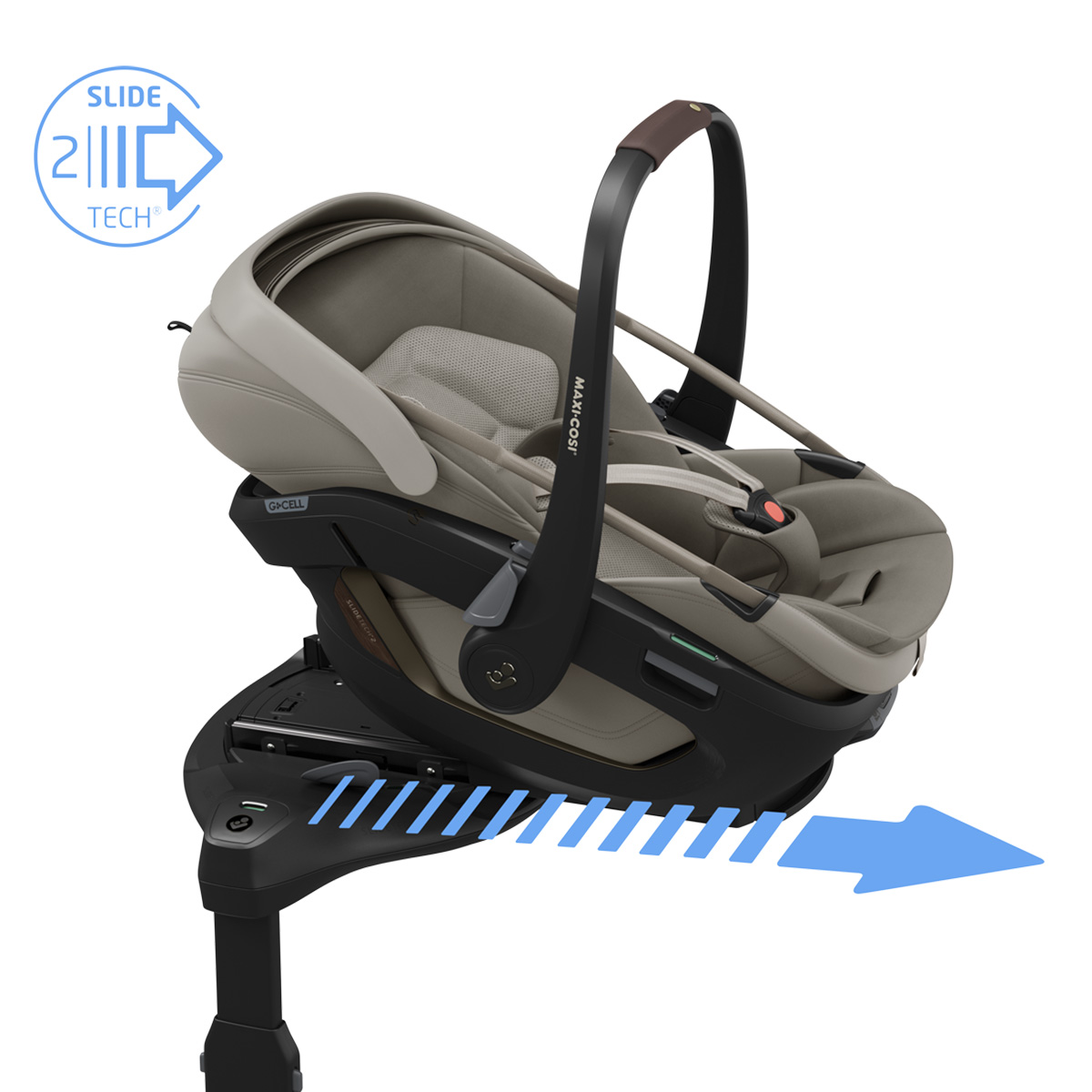 Siège Auto Coral Slide Pro i-Size Groupe 0+ - Sapphire Sand