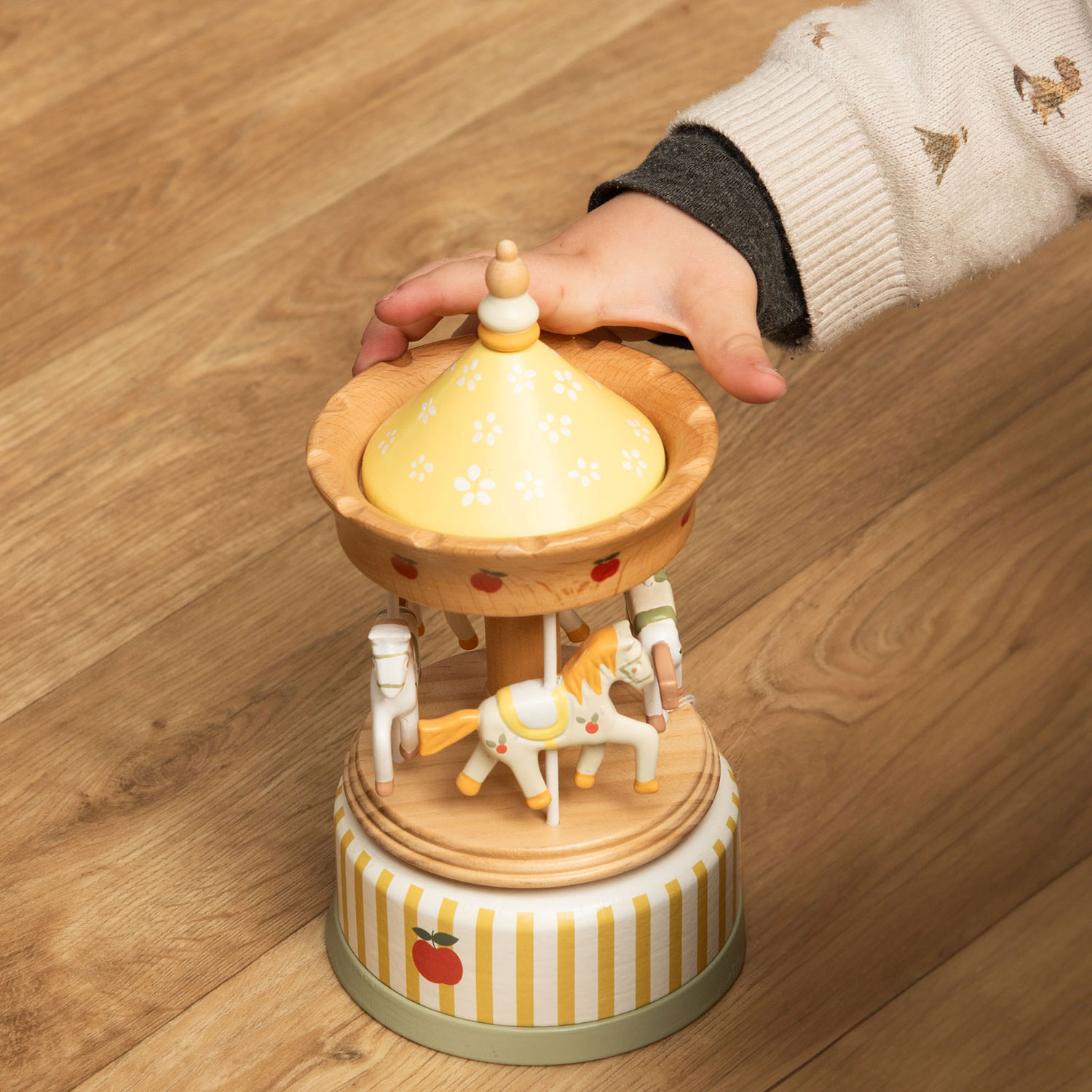 Boîte à Musique Carrousel Pomme