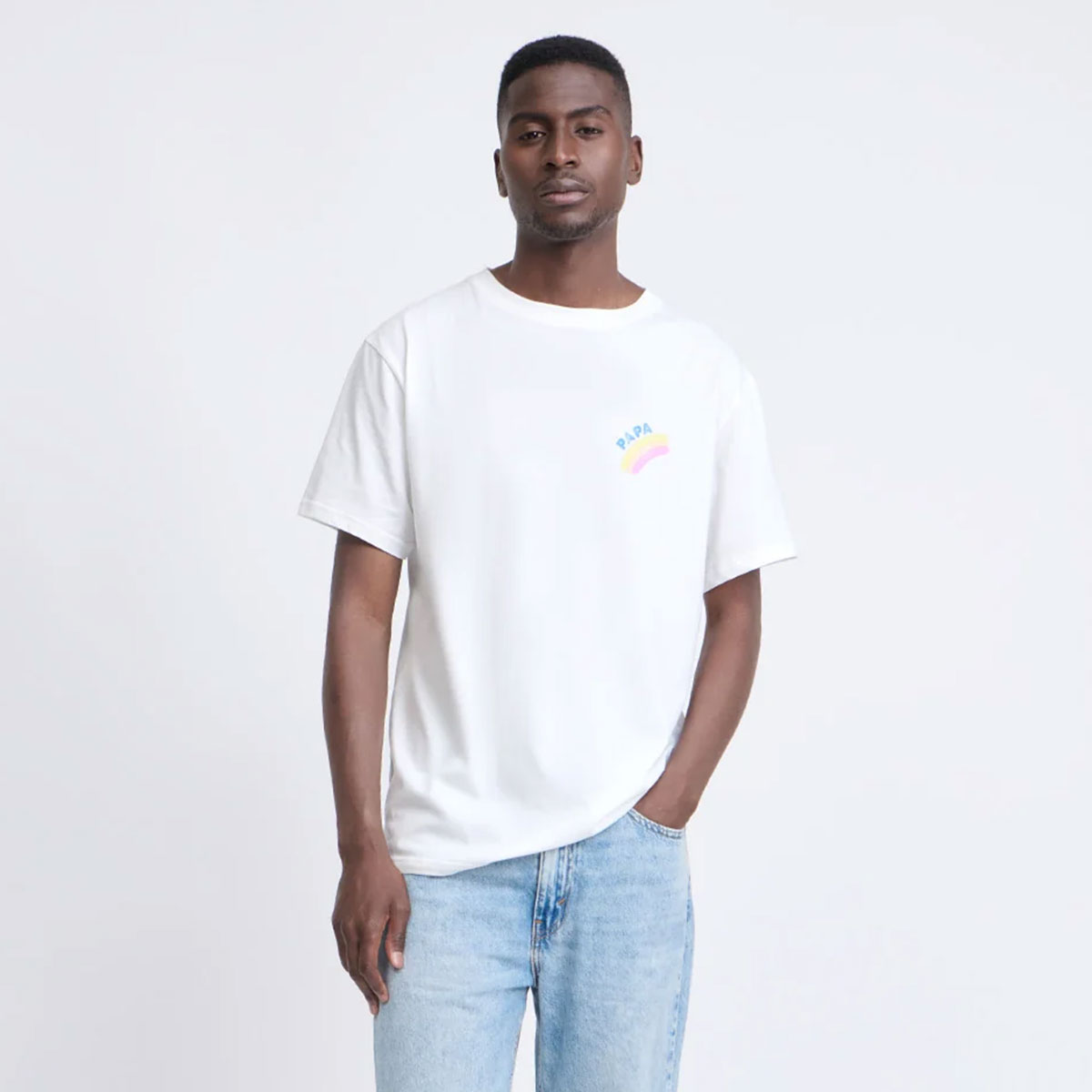 T-shirt Papa Rainbow - L