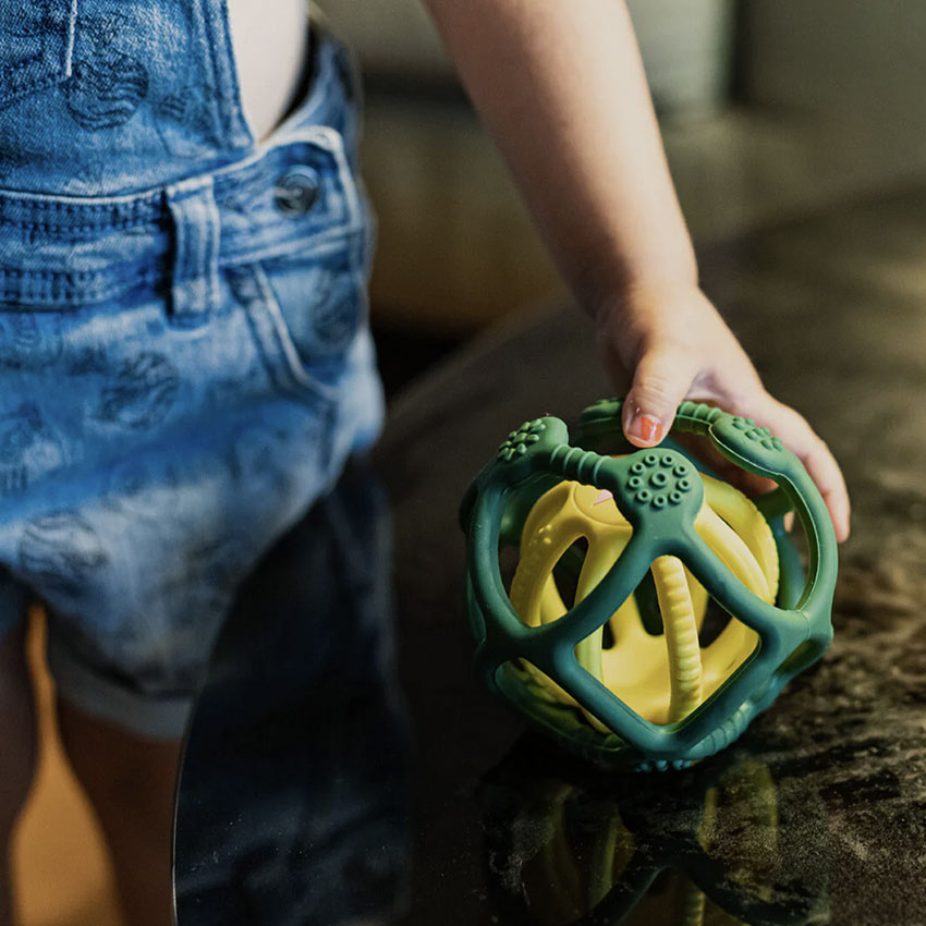 Lot de 2 Balles Sensorielles - Vert et Jaune