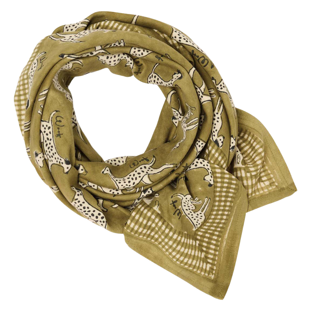 Big Foulard Latika Pongo - Khaki