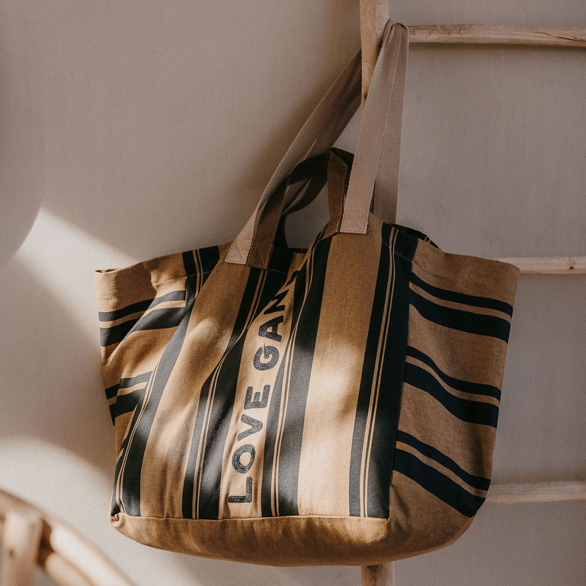 Sac Kaba - Love Gang Rayures Camel