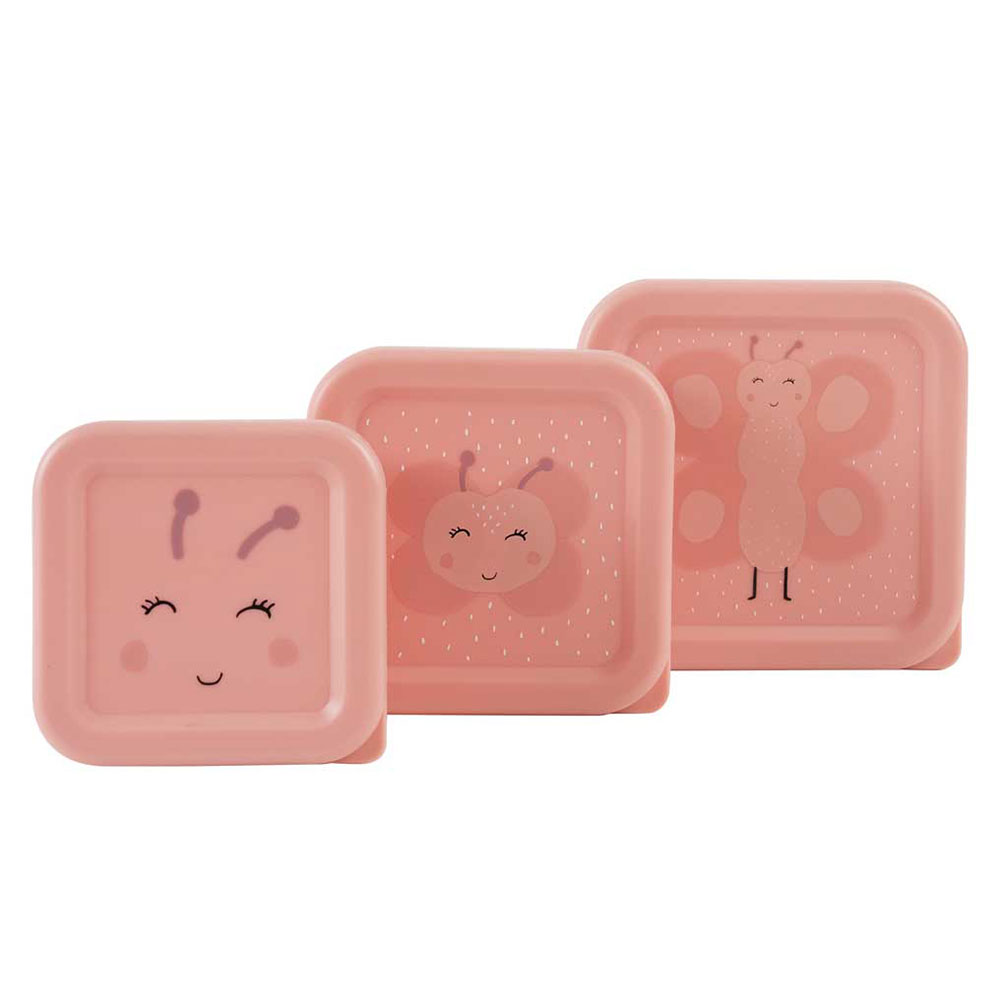 Lot de 3 Boîtes à Goûter - Mrs. Butterfly