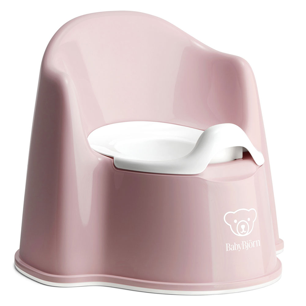 Pot Fauteuil - Rose Pastel et Blanc