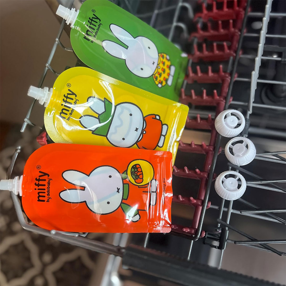 Lot de 6 Gourdes Réutilisables - Miffy x Didobaby