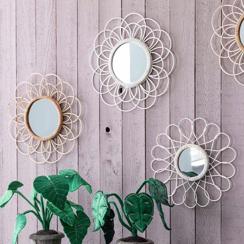 KRAND CRAFT Baby Montessori Miroir de sécurité incassable avec cadre en