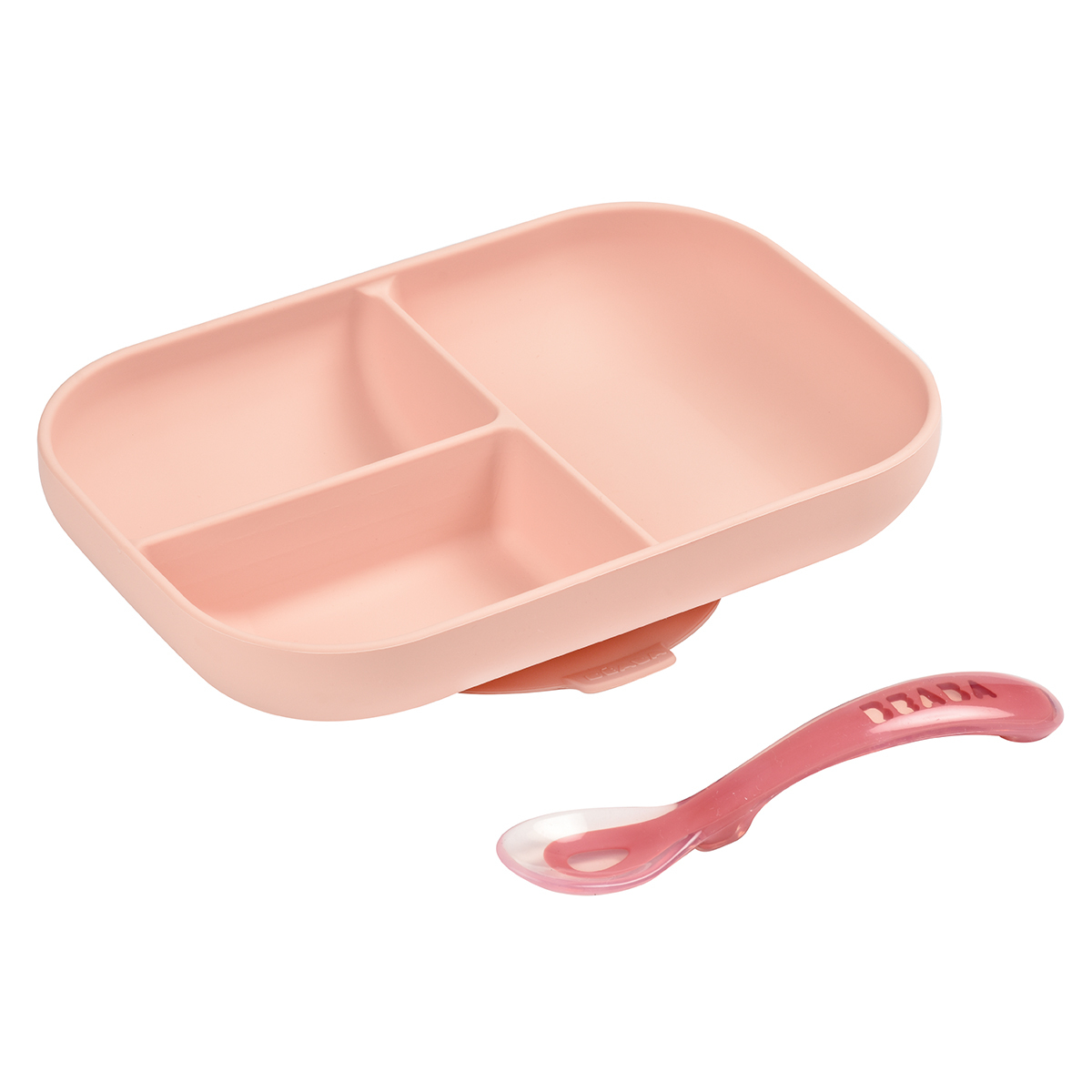 Vaisselle & Couvert Set Repas Compartimenté avec Ventouse - Pink Set Repas Compartimenté avec Ventouse - Pink