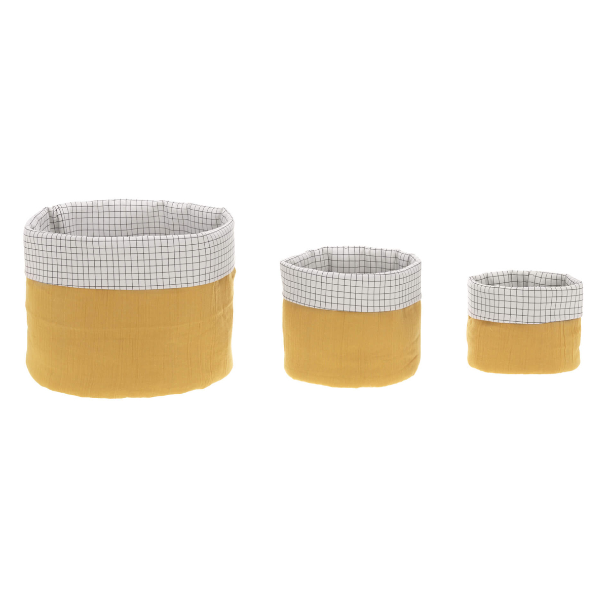 Lassig Lot De 3 Paniers De Rangement Moutarde Panier Corbeille Lassig Sur L Armoire De Bebe