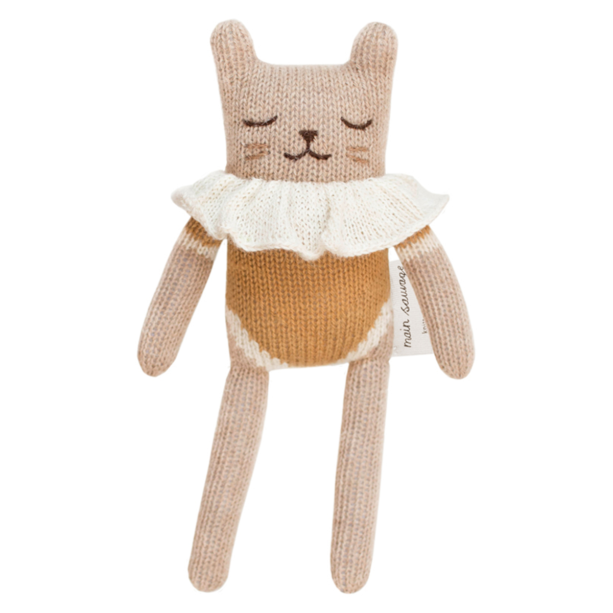 Main Sauvage Doudou Chat Ocre Doudou Main Sauvage Sur L Armoire De Bebe