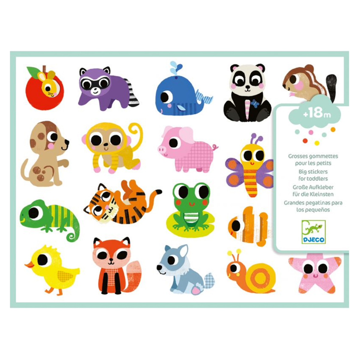 Djeco Gommettes Bebe Animaux Livre Carte Djeco Sur L Armoire De Bebe