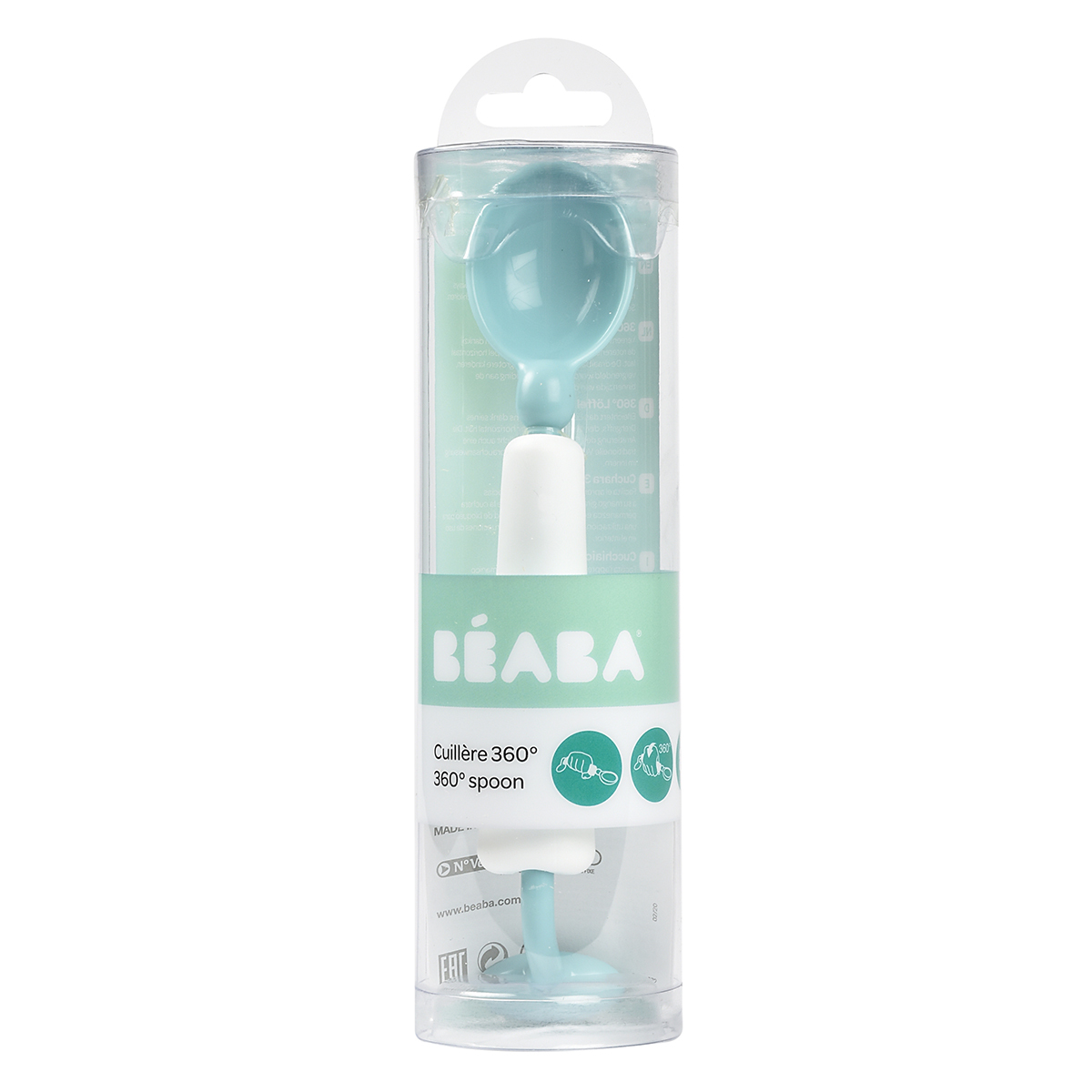 Beaba Cuillere 360 Airy Green Vaisselle Couvert Beaba Sur L Armoire De Bebe
