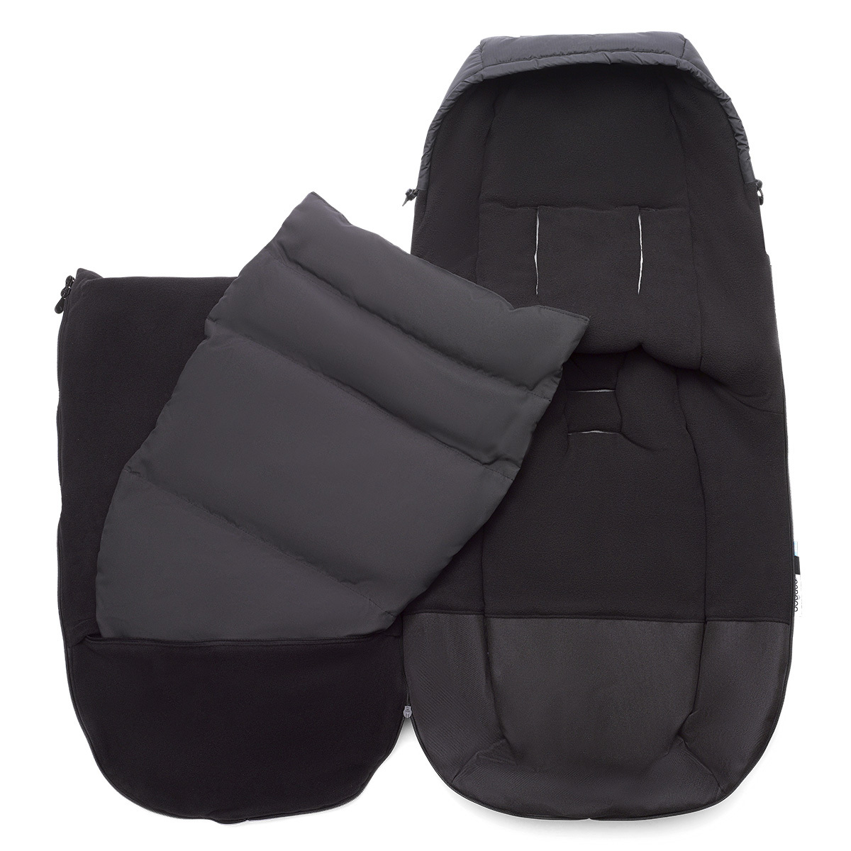 Chancelière D'hiver Bugaboo - Capuche Intégrée, Protège-chaussures, Fermeture éclair Double Sens - Nuit Noire - Pour Poussette, De La Naissance à L'enfance