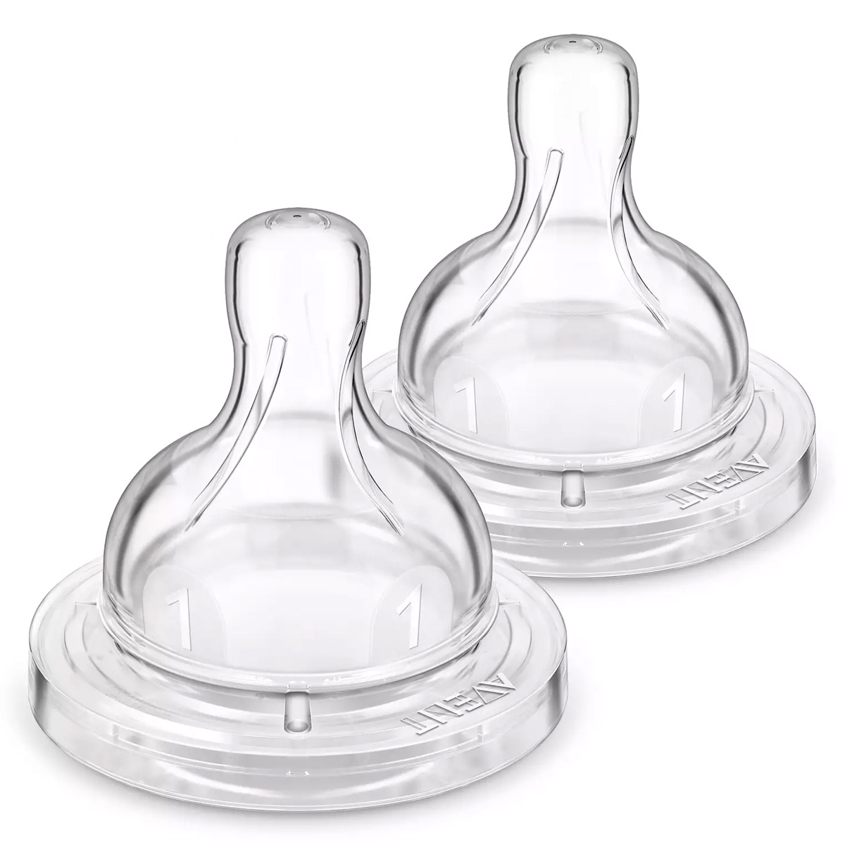 CLASSIC + TETINES ANTI COLIC SILICONE 3 mois+ Débit variable AVENT